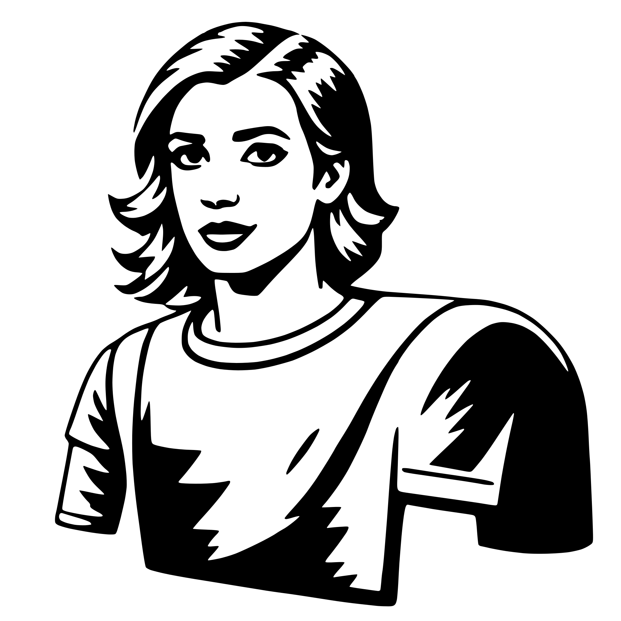 AI-generated SVG of a hairdresser