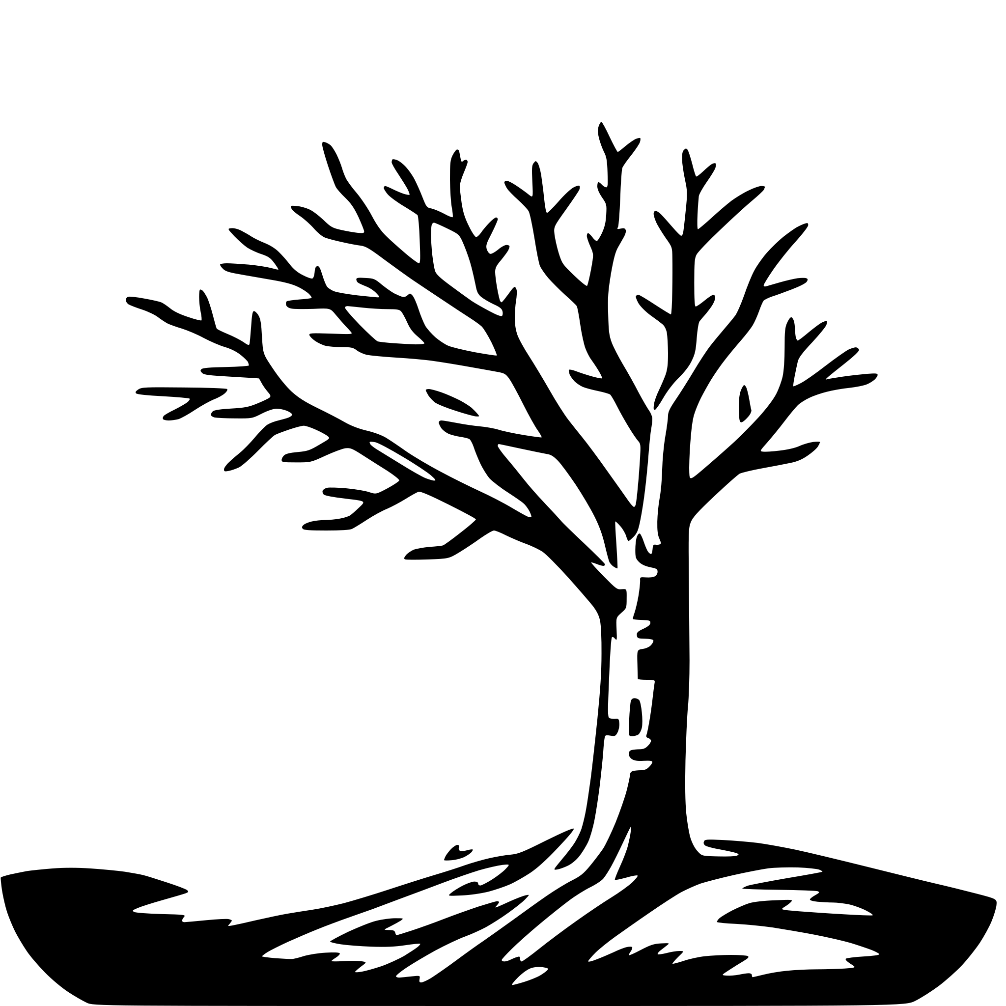 AI-generated SVG of a tree branches