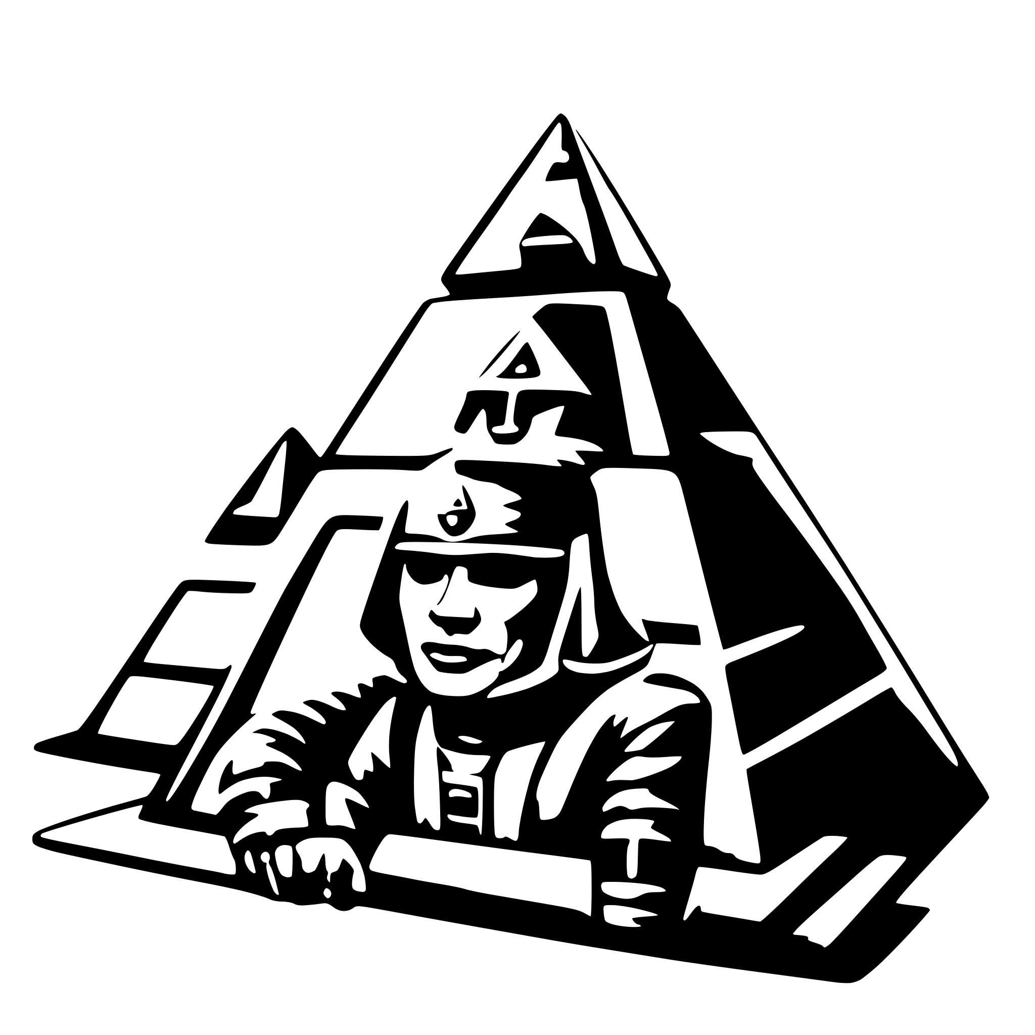 AI-generated SVG of a pyramid copilot