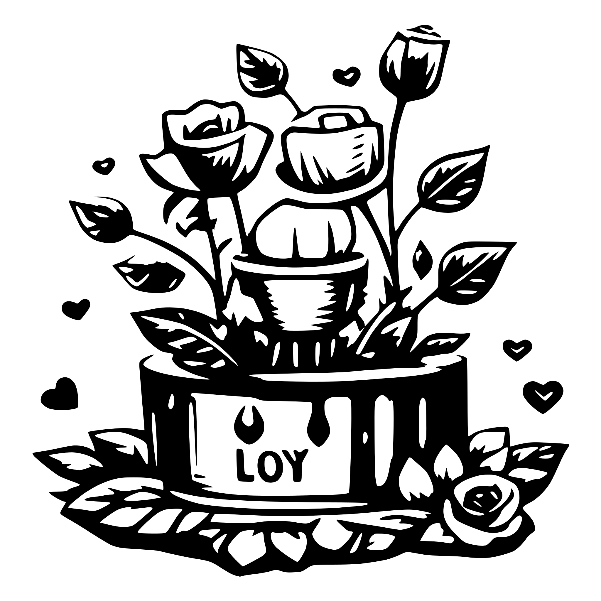 AI-generated SVG of a happy valentine's day