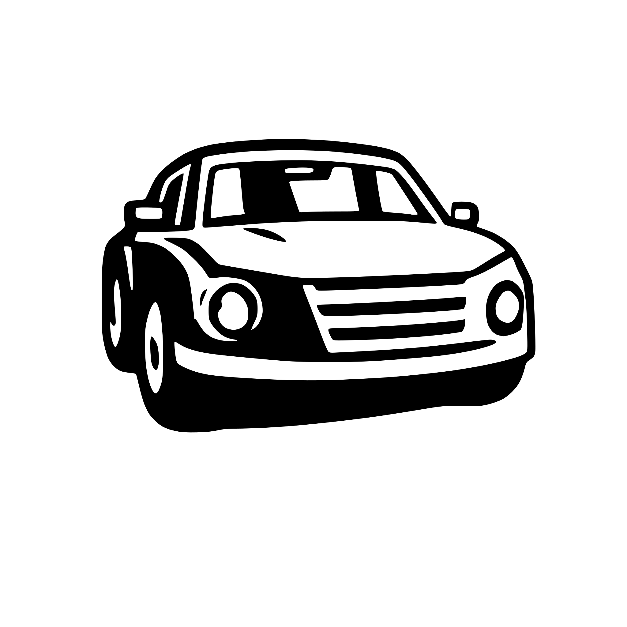AI-generated SVG of 'front of a car'