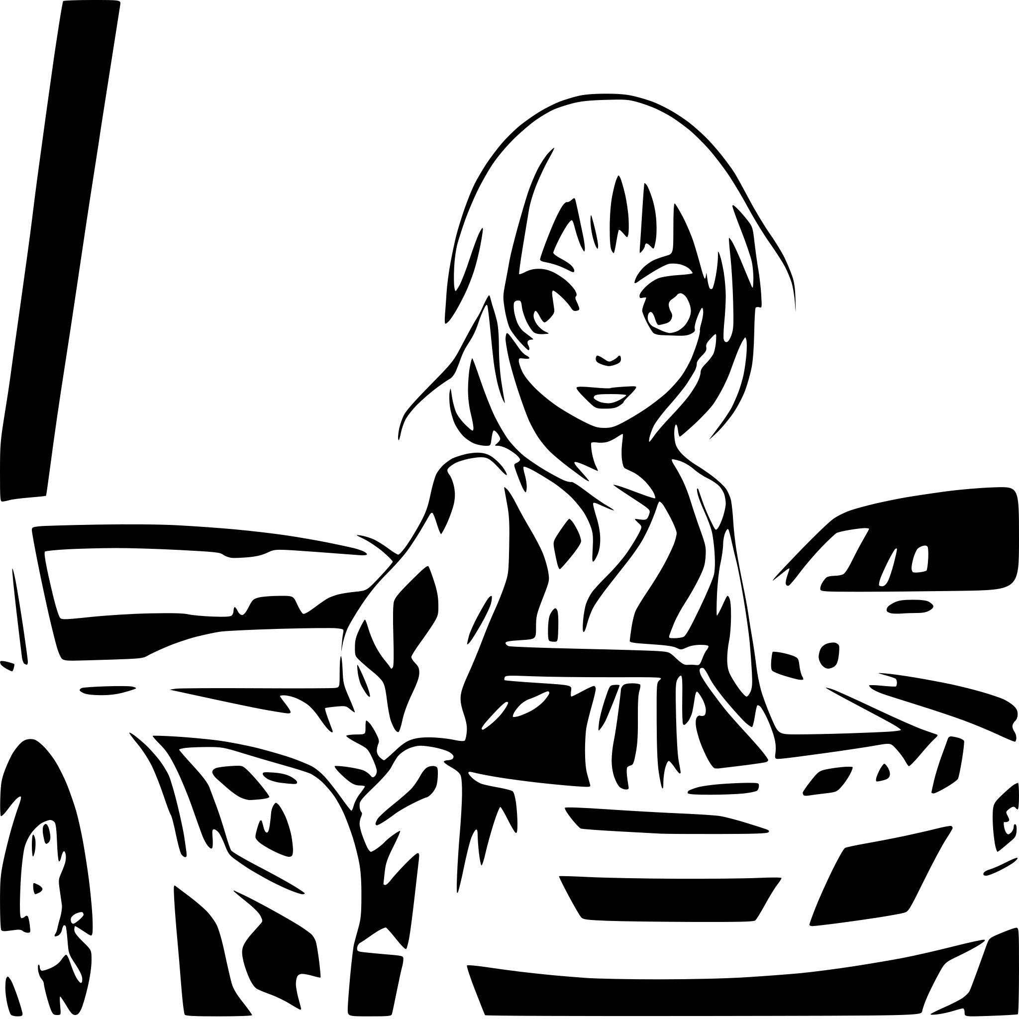 AI-generated SVG of a car