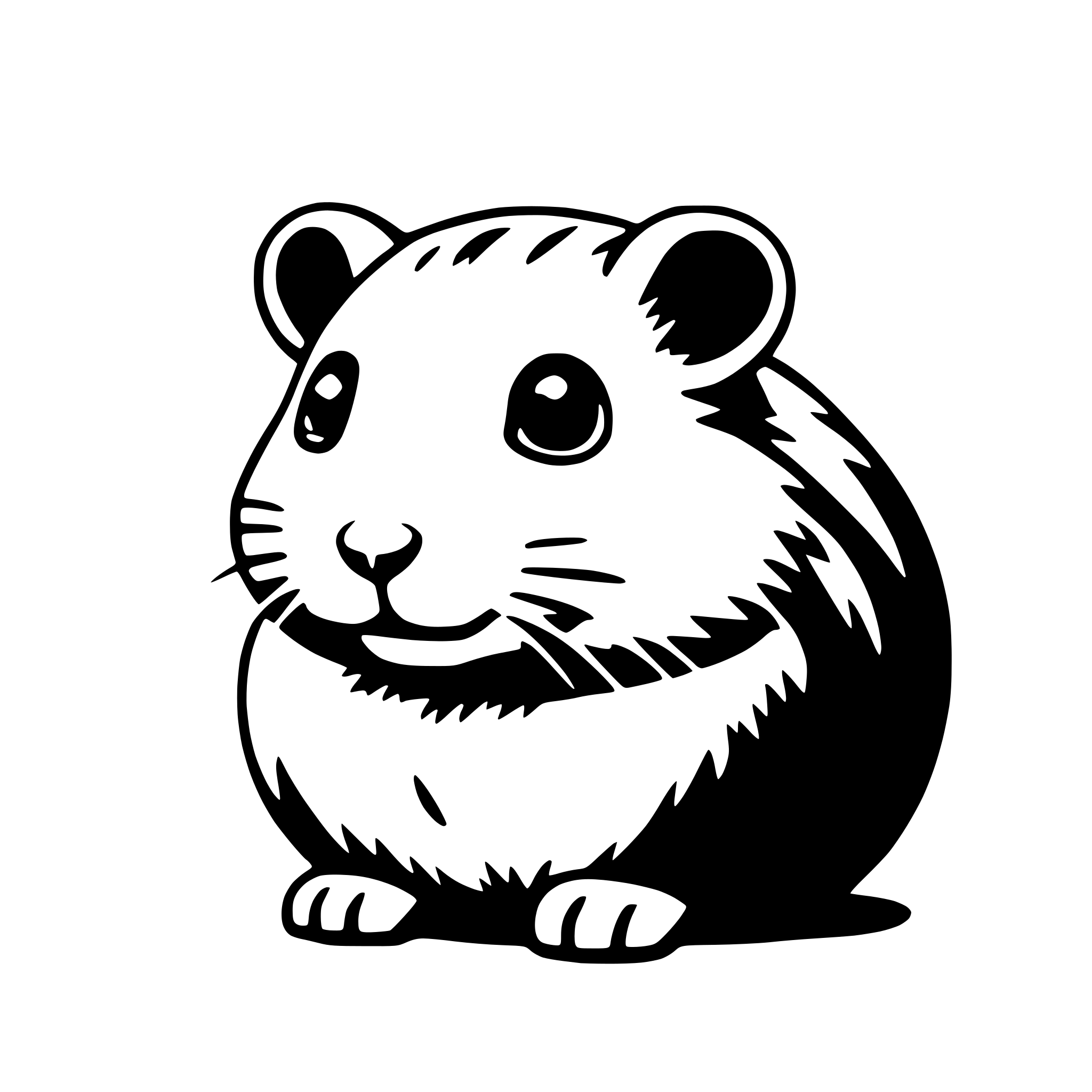 AI-generated SVG of a hamster