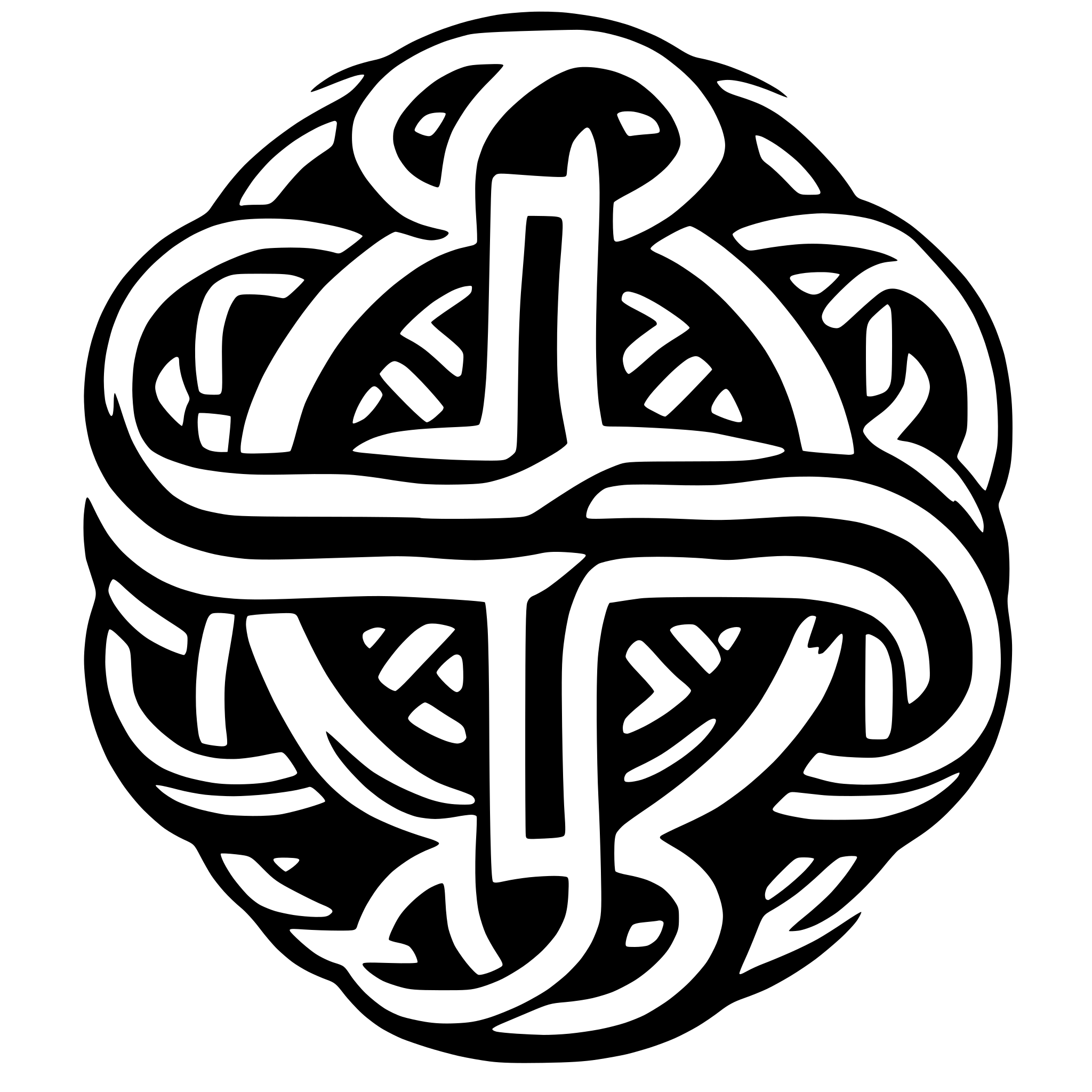AI-generated SVG of 'celtic knot simple'