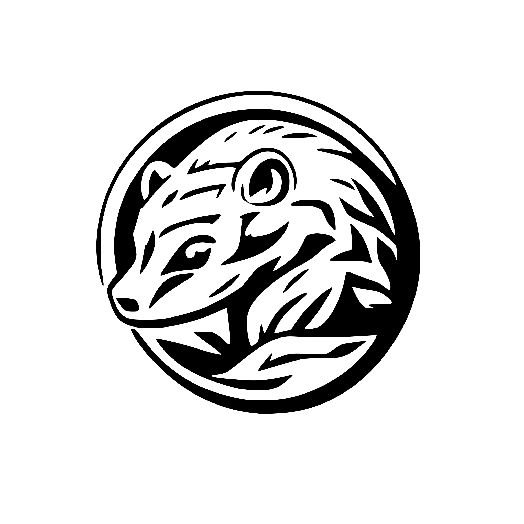 AI-generated SVG of 'CREATE LOGO WITH NAME AND HONEY BADGER FOR FASHION'