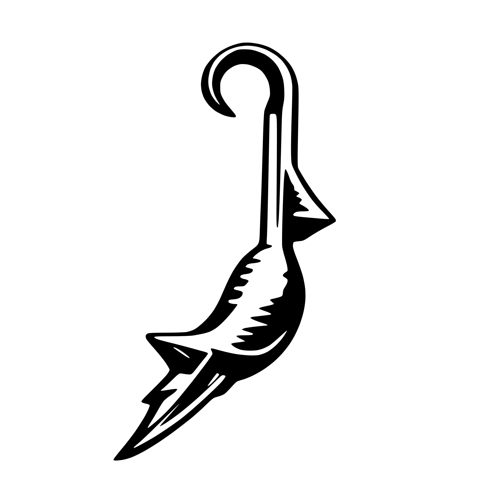 AI-generated SVG of 'Fishing hook'