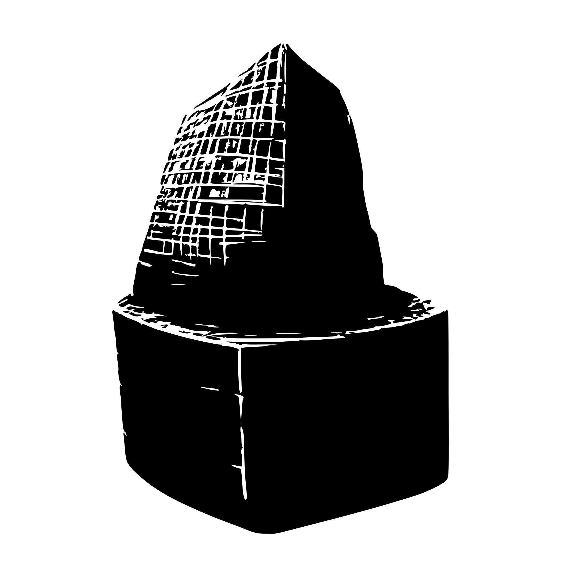 AI-generated SVG of a 3D mesh optimizer uv unwrap