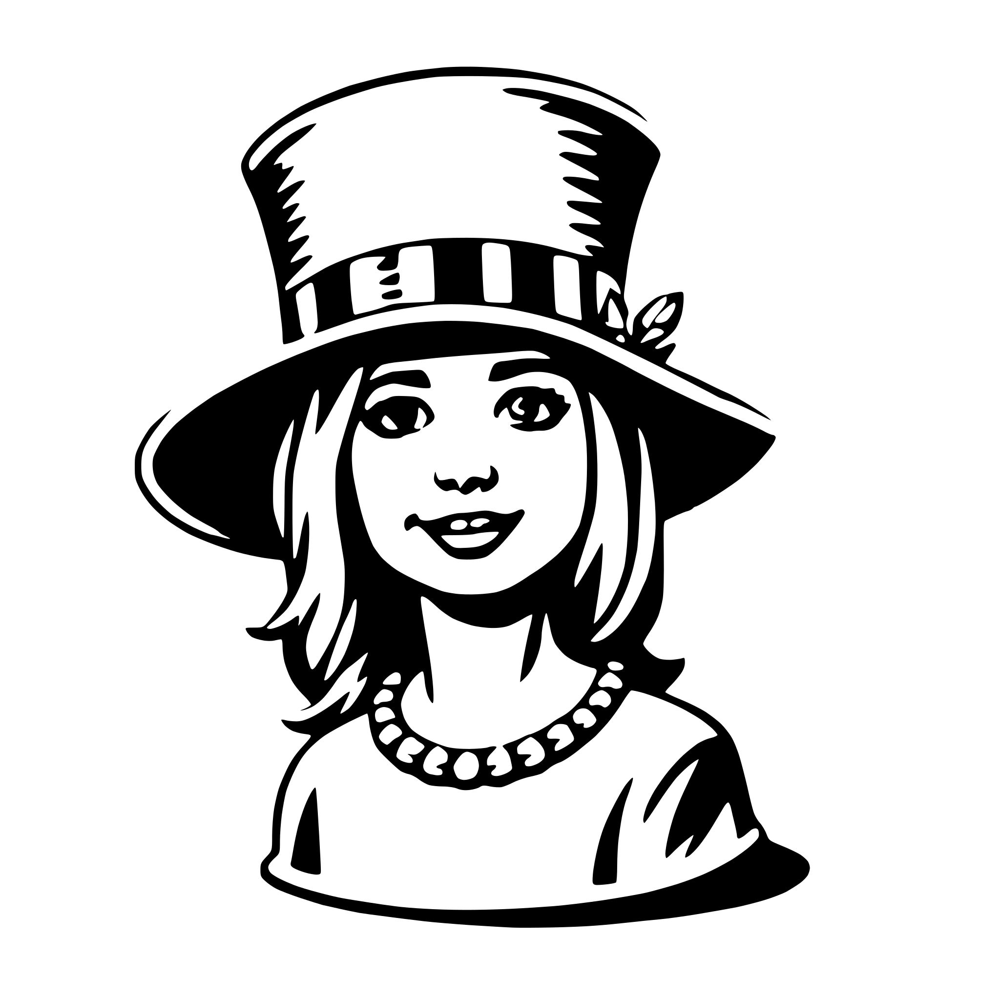 AI-generated SVG of 'easter bonnet'