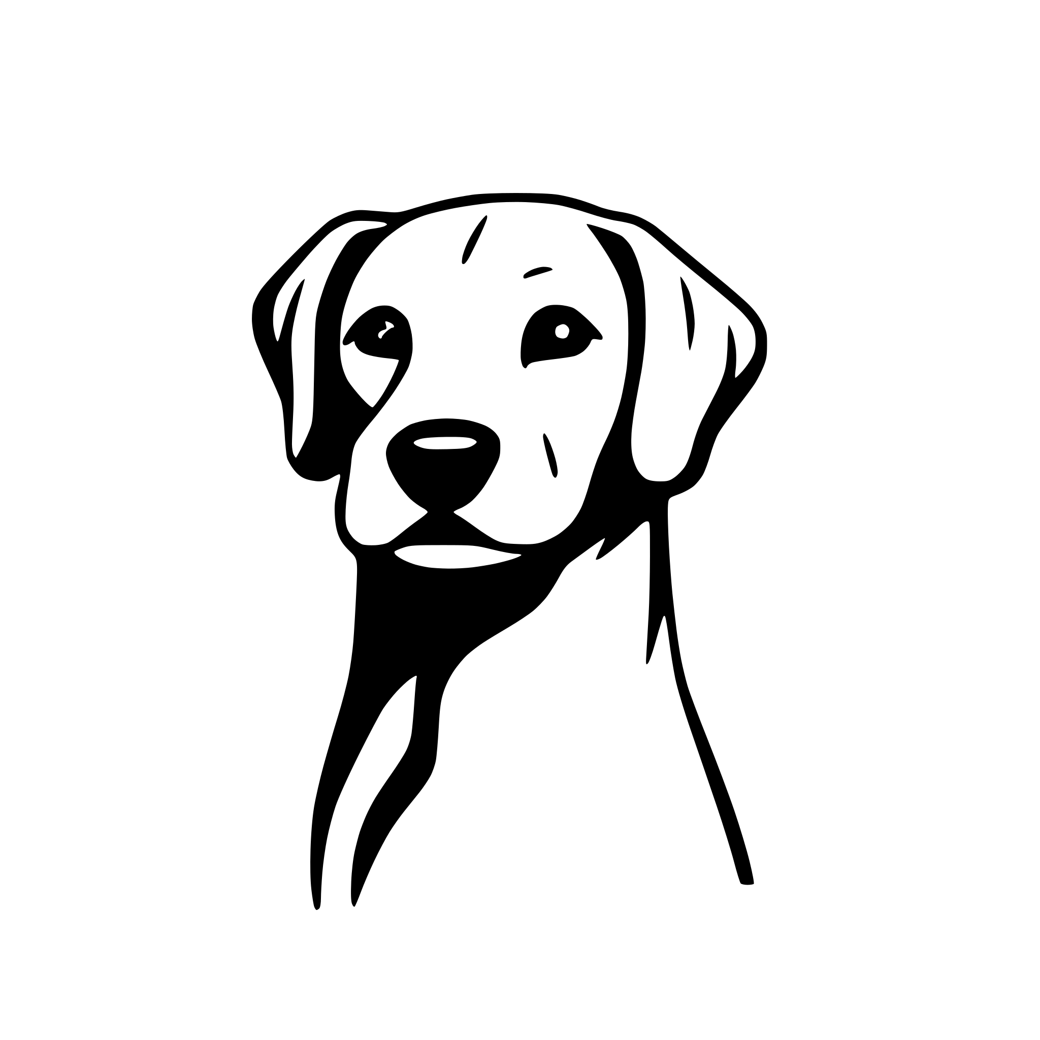 AI-generated SVG of a dog