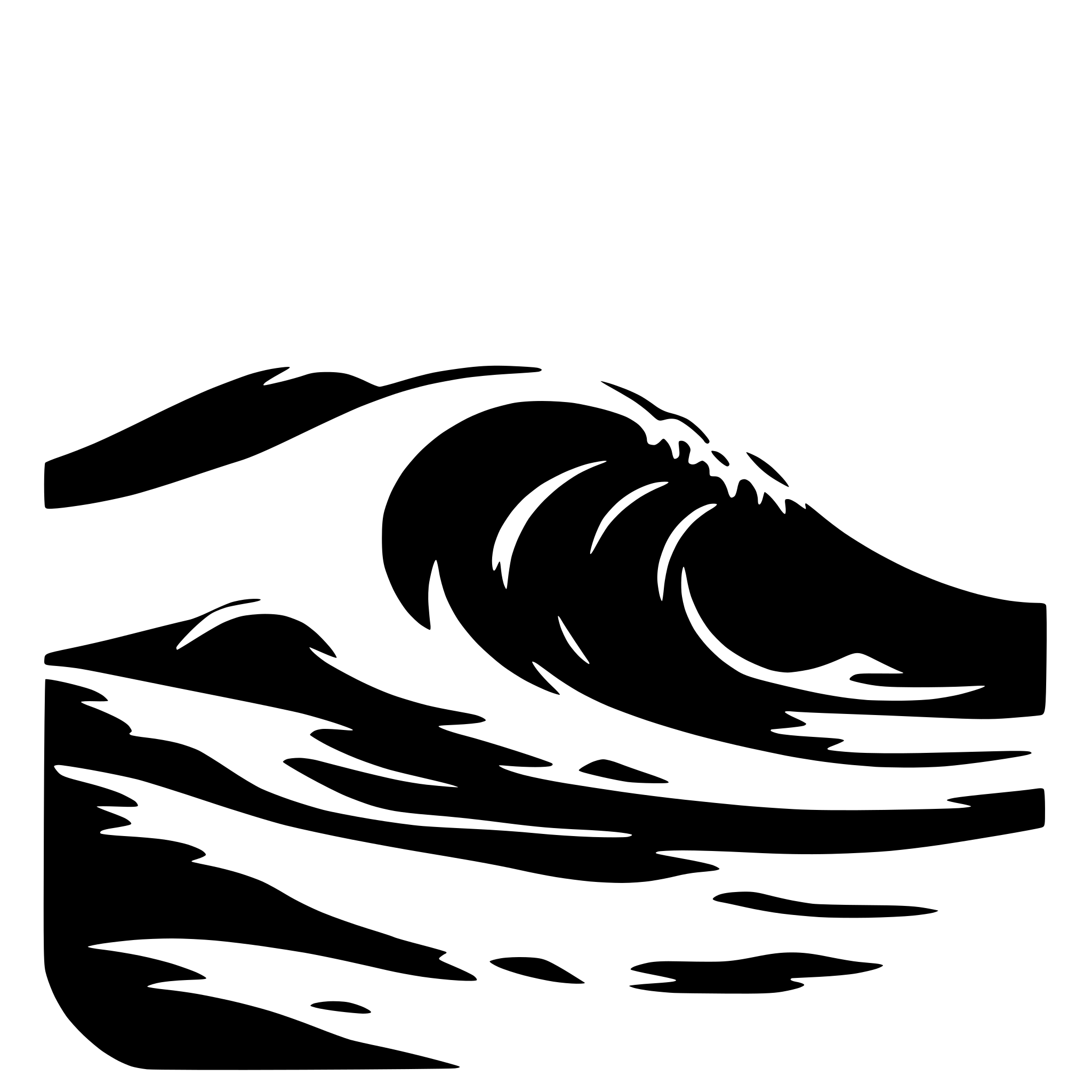 AI-generated SVG of 'Rolling Sea wave'