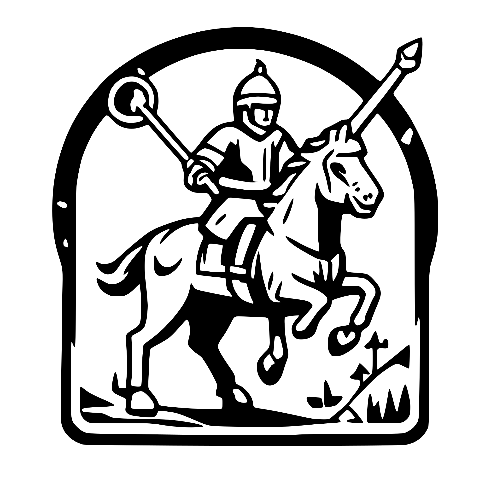 AI-generated SVG of 'knights jousting'