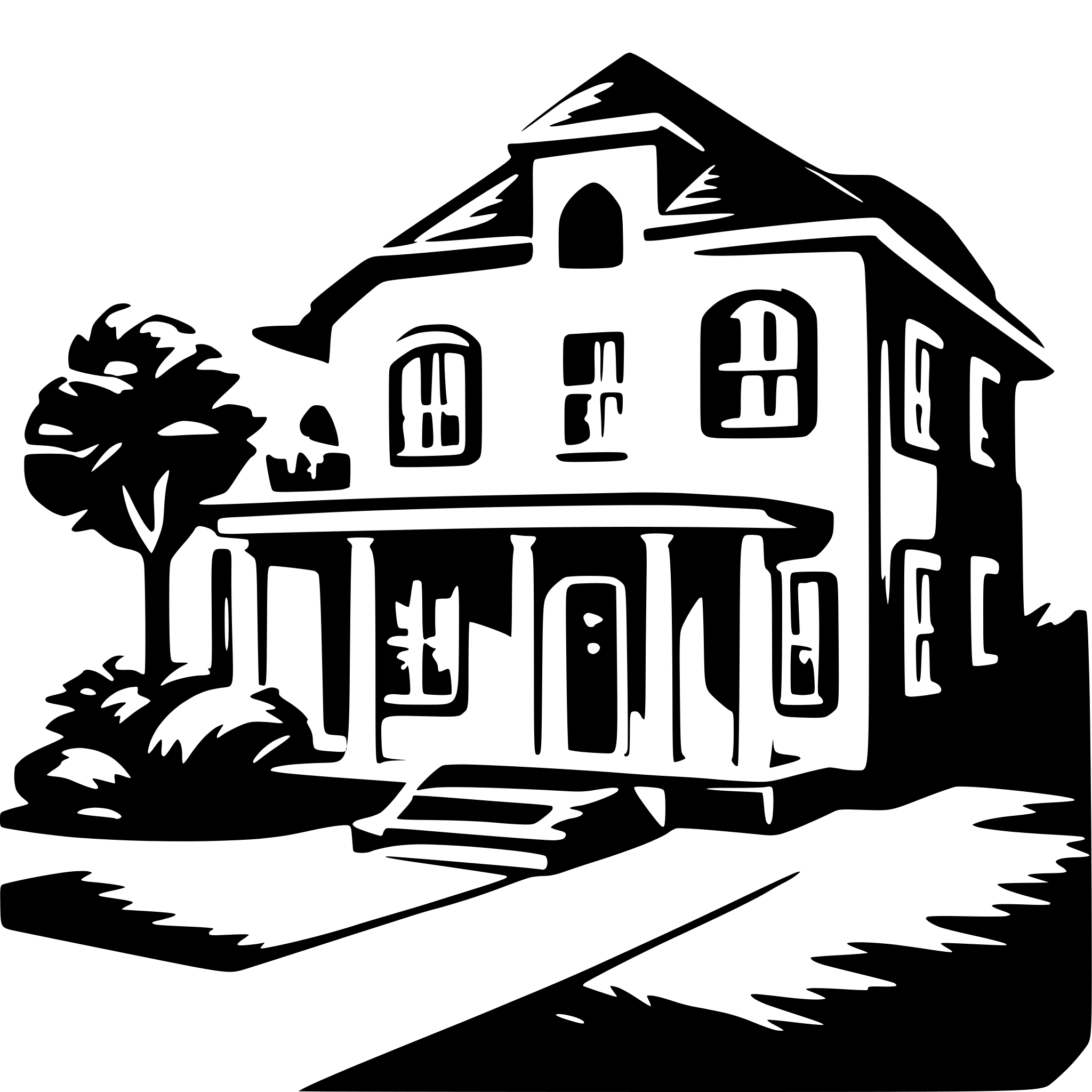 AI-generated SVG of a house