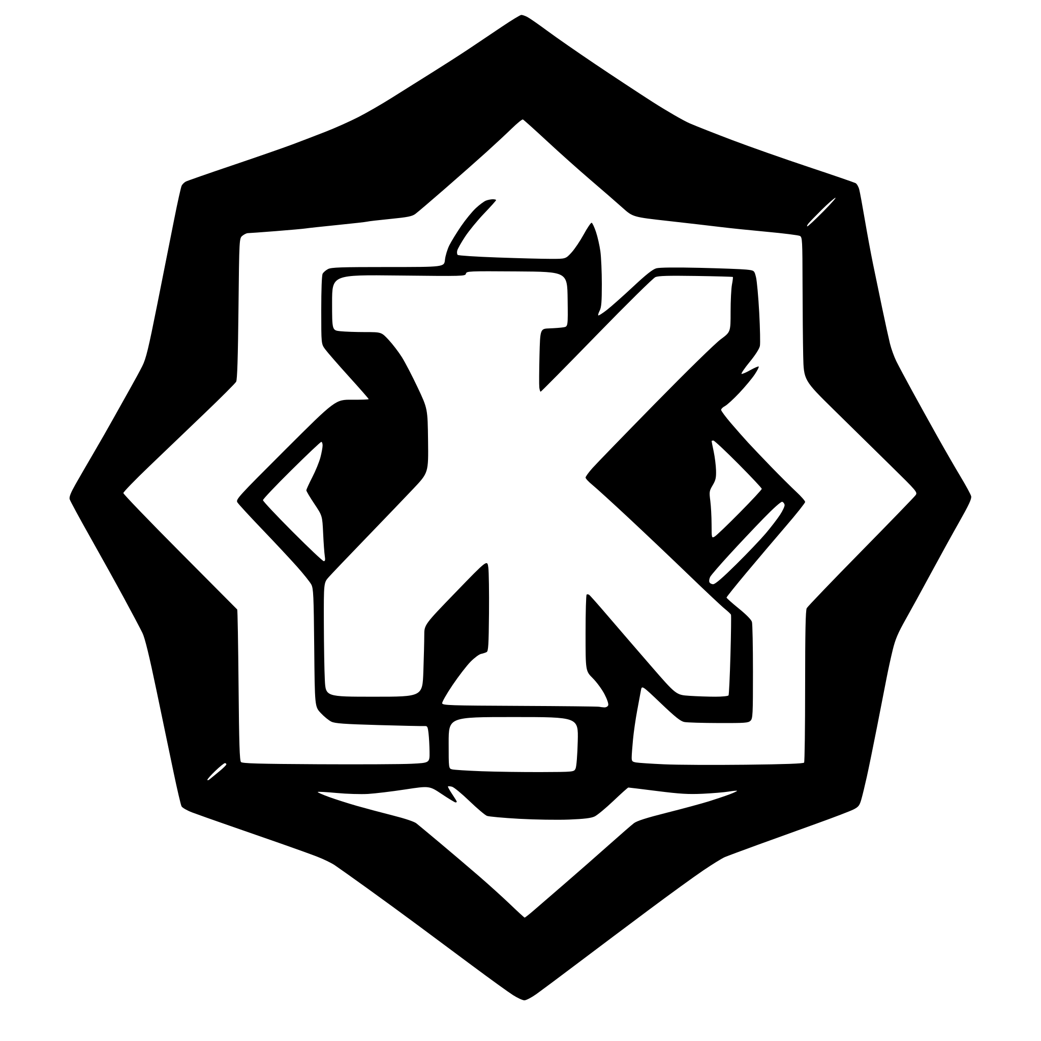 AI-generated SVG of 'exagon with lettere x'