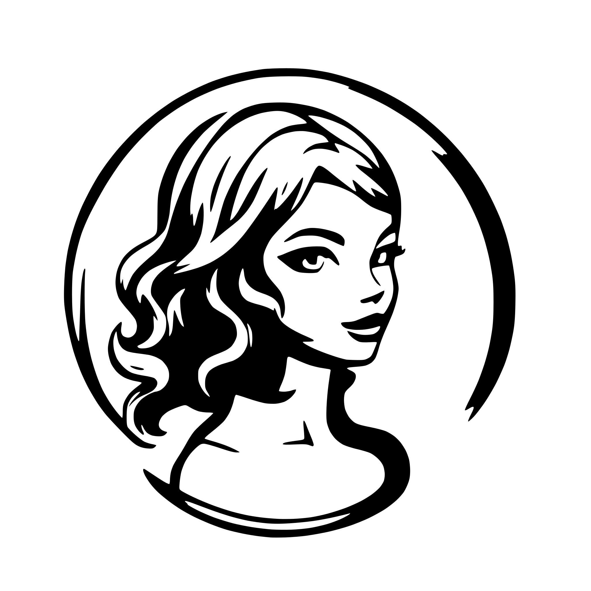 AI-generated SVG of 'Hair Curl'