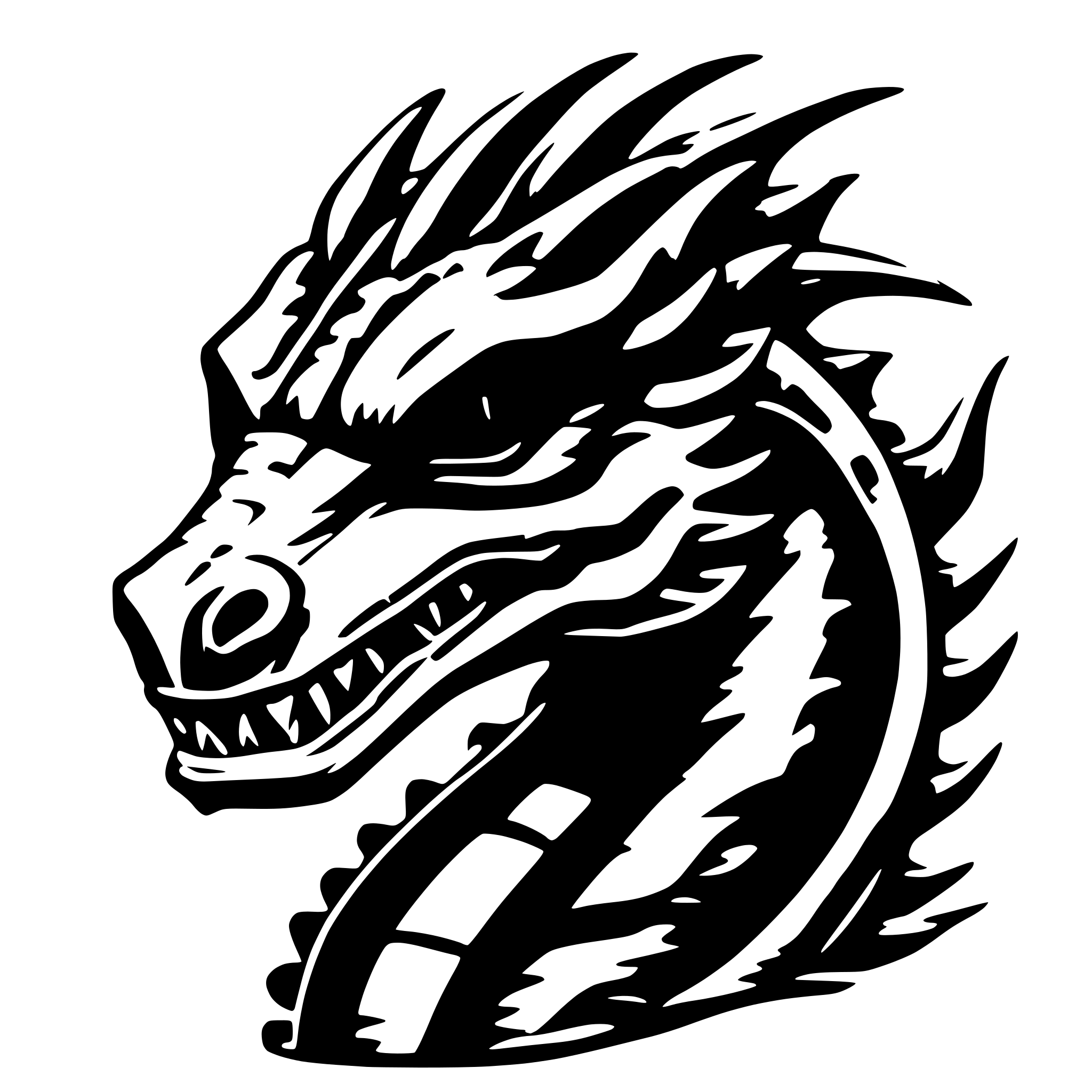 AI-generated SVG of 'red dragon dungeons and dragons'