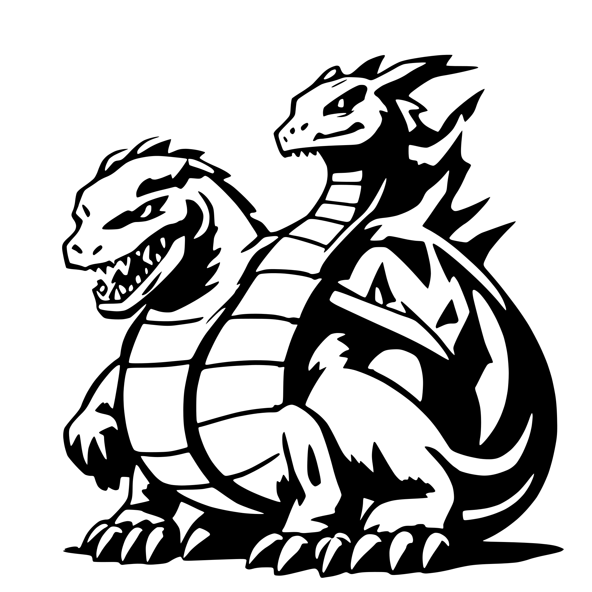 AI-generated SVG of a Charizard blowing fire at blastoise