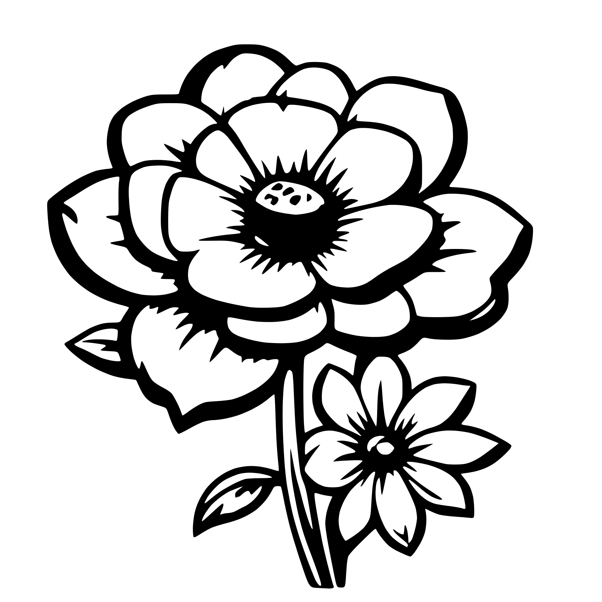 AI-generated SVG of a flower