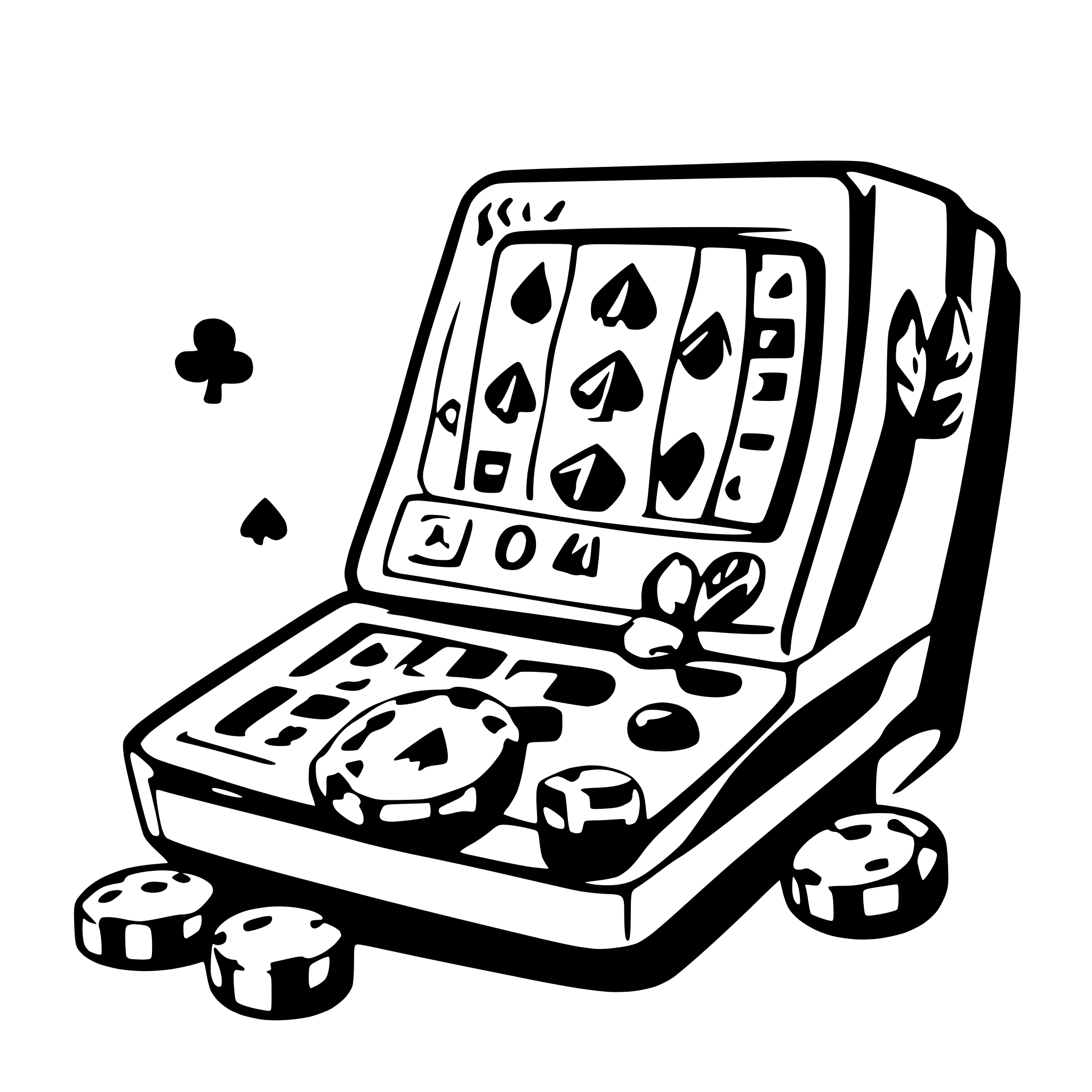 AI-generated SVG of a casino slots