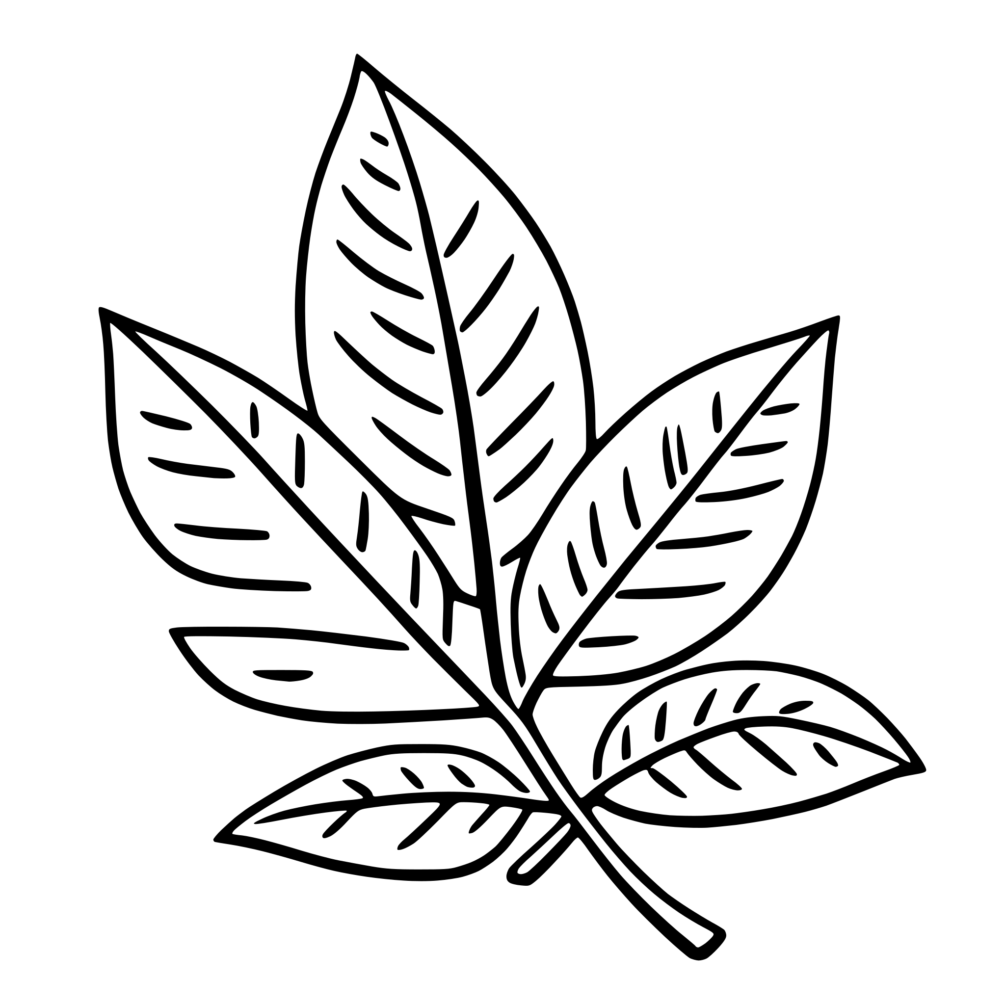 AI-generated SVG of a autumn leaves