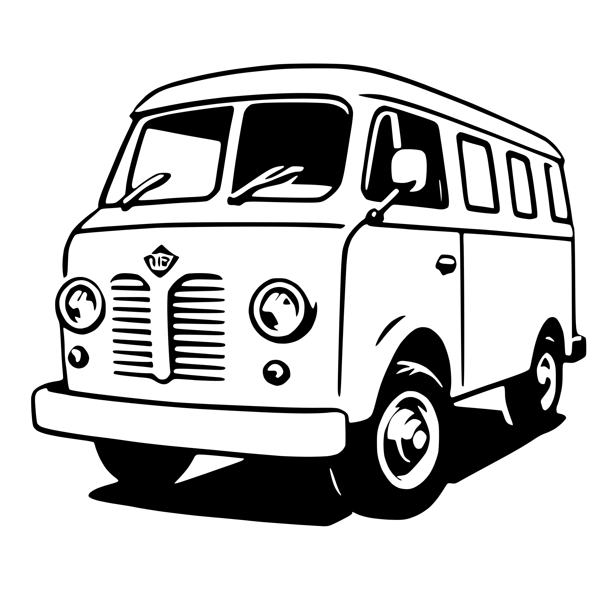 AI-generated SVG of 'minibus'
