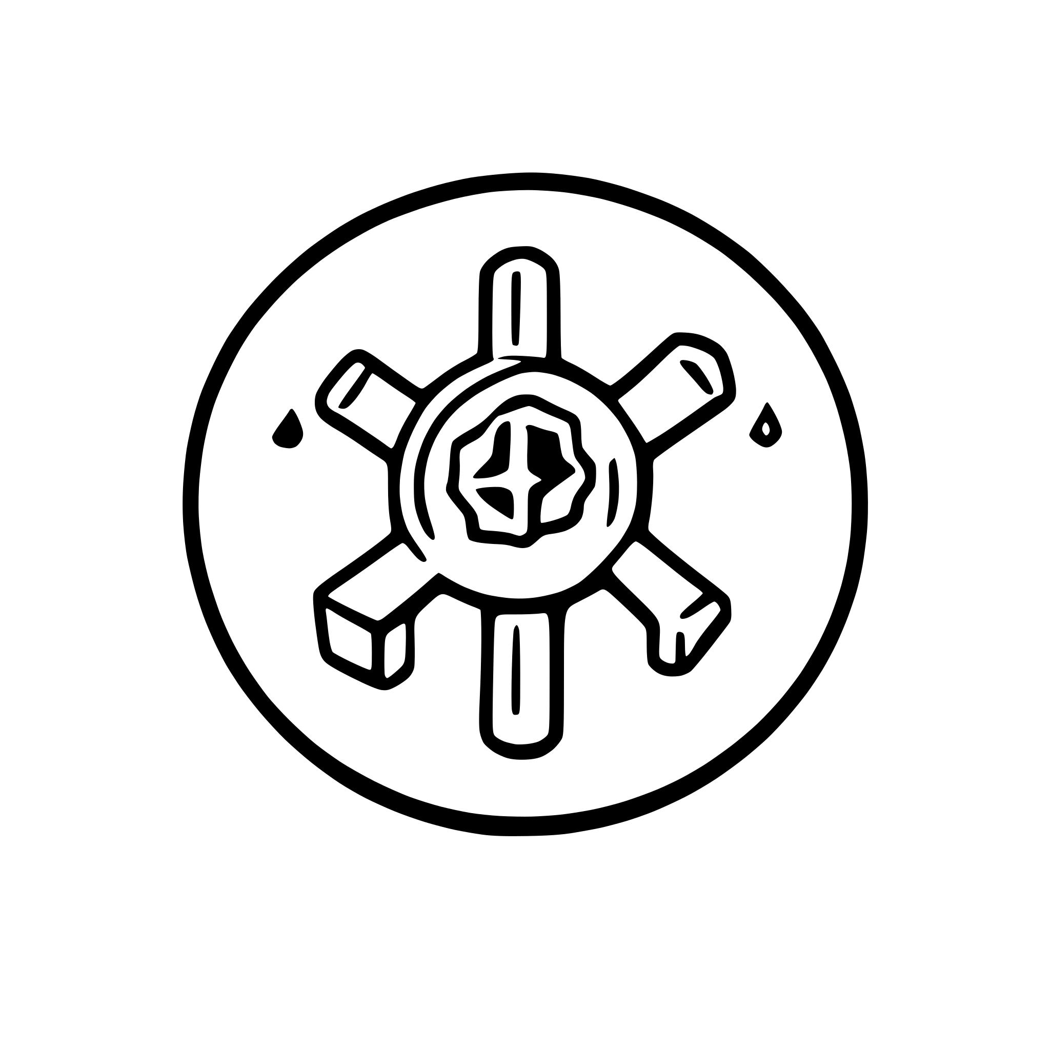 AI-generated SVG of a an icon of kubernetes, orchestrator tool