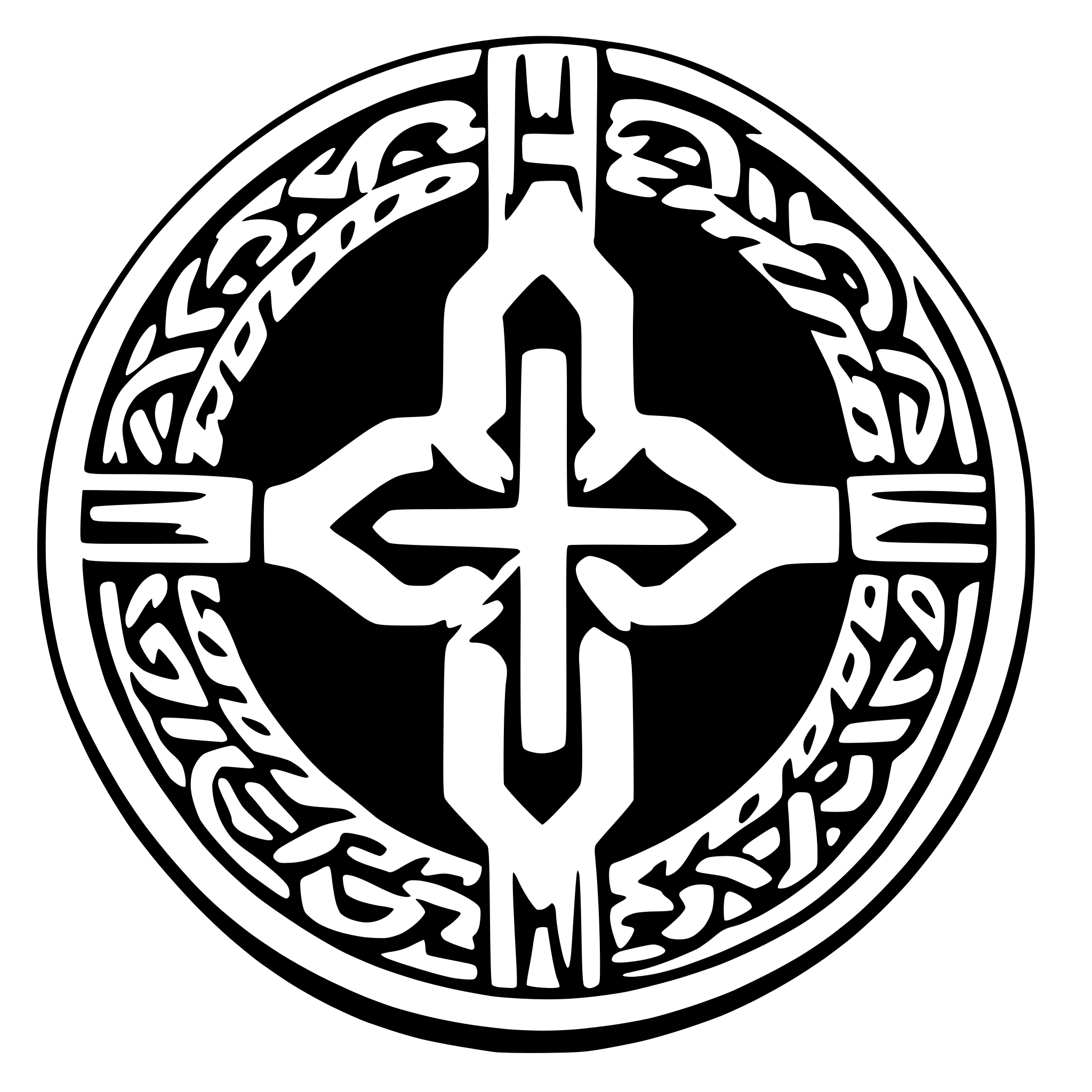 AI-generated SVG of 'celtique coin'