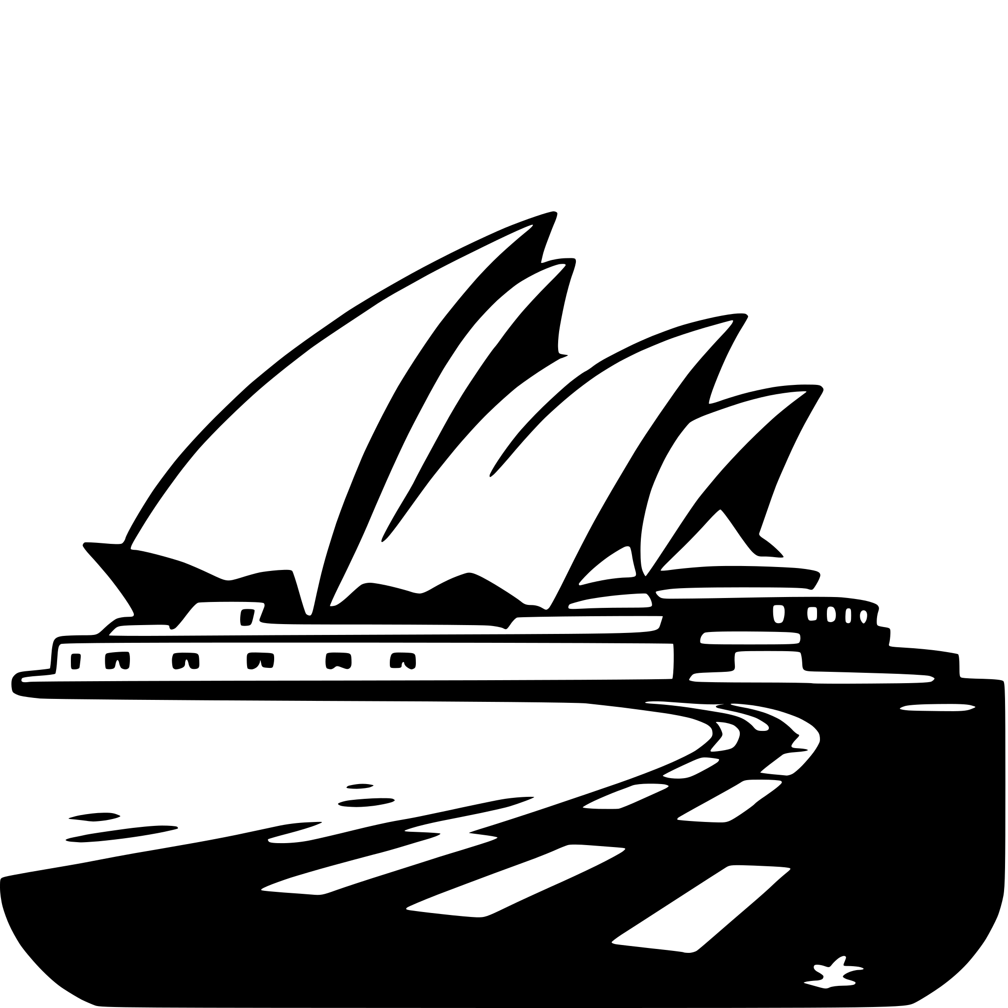 AI-generated SVG of a sydney opera house