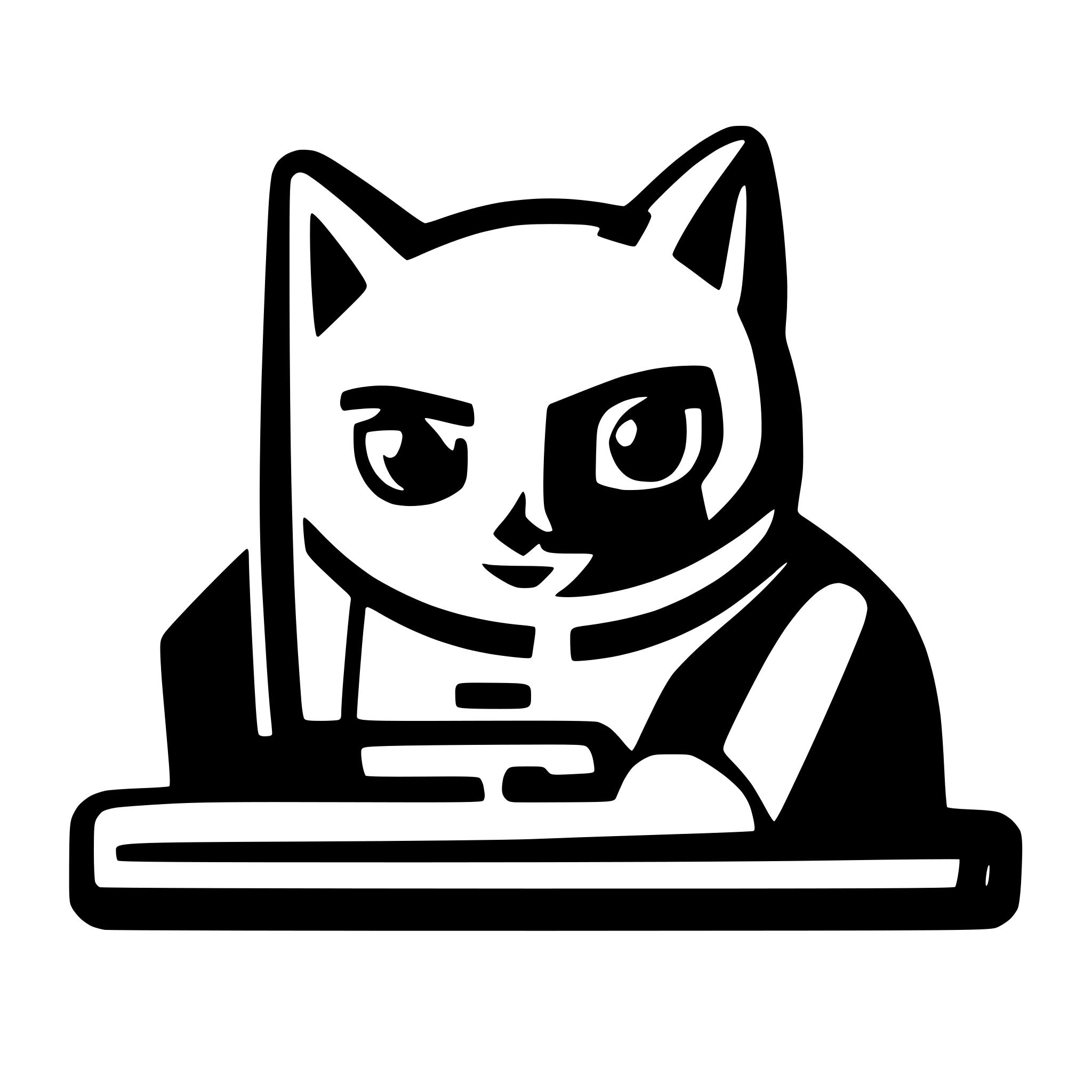 AI-generated SVG of a Pixel cat is working on laptop