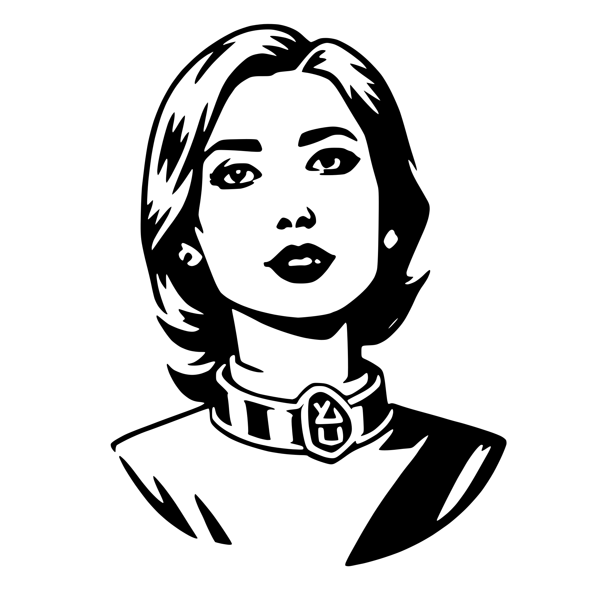 AI-generated SVG of a choker