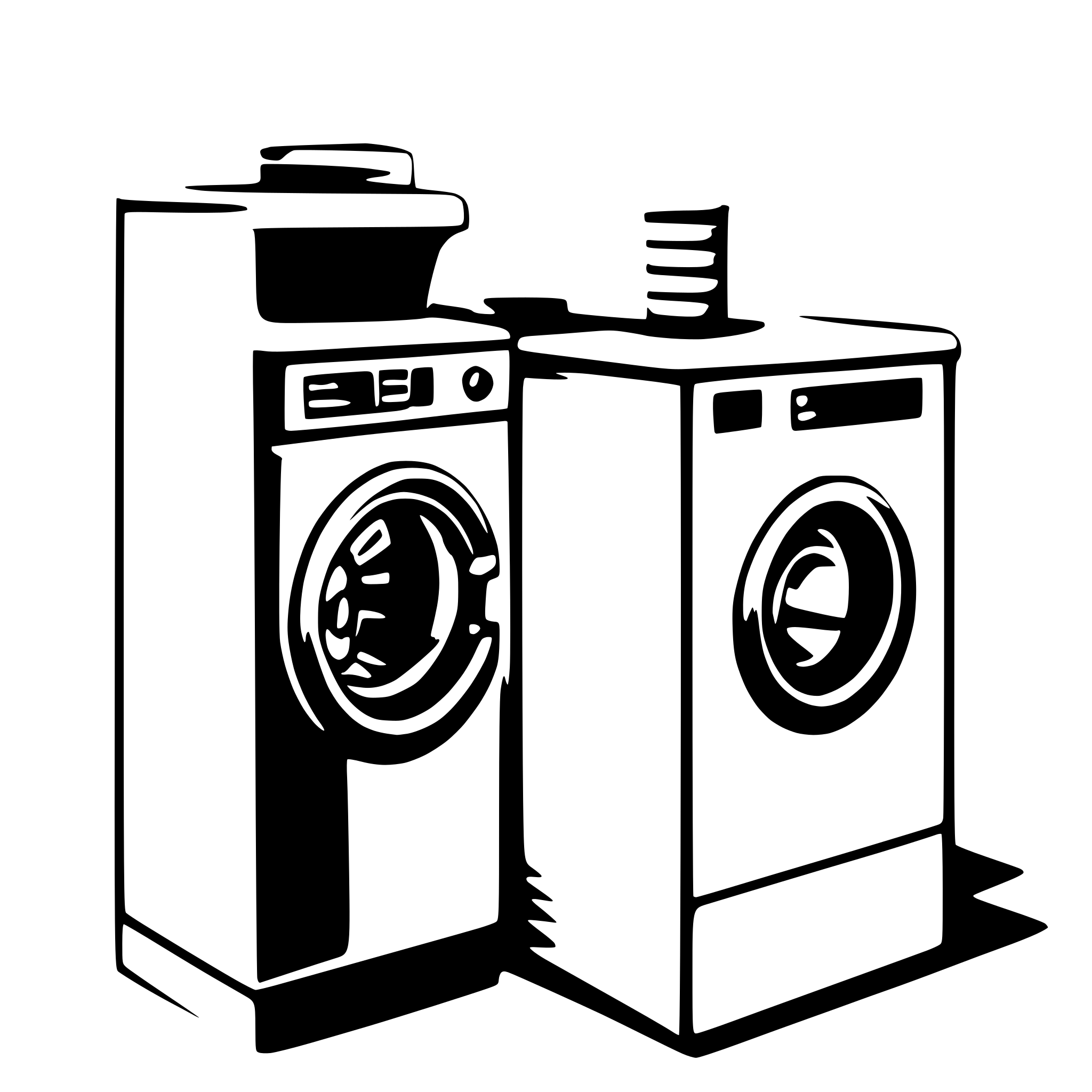 AI-generated SVG of '21:9 ratio, default banner, contains washer and dryer'