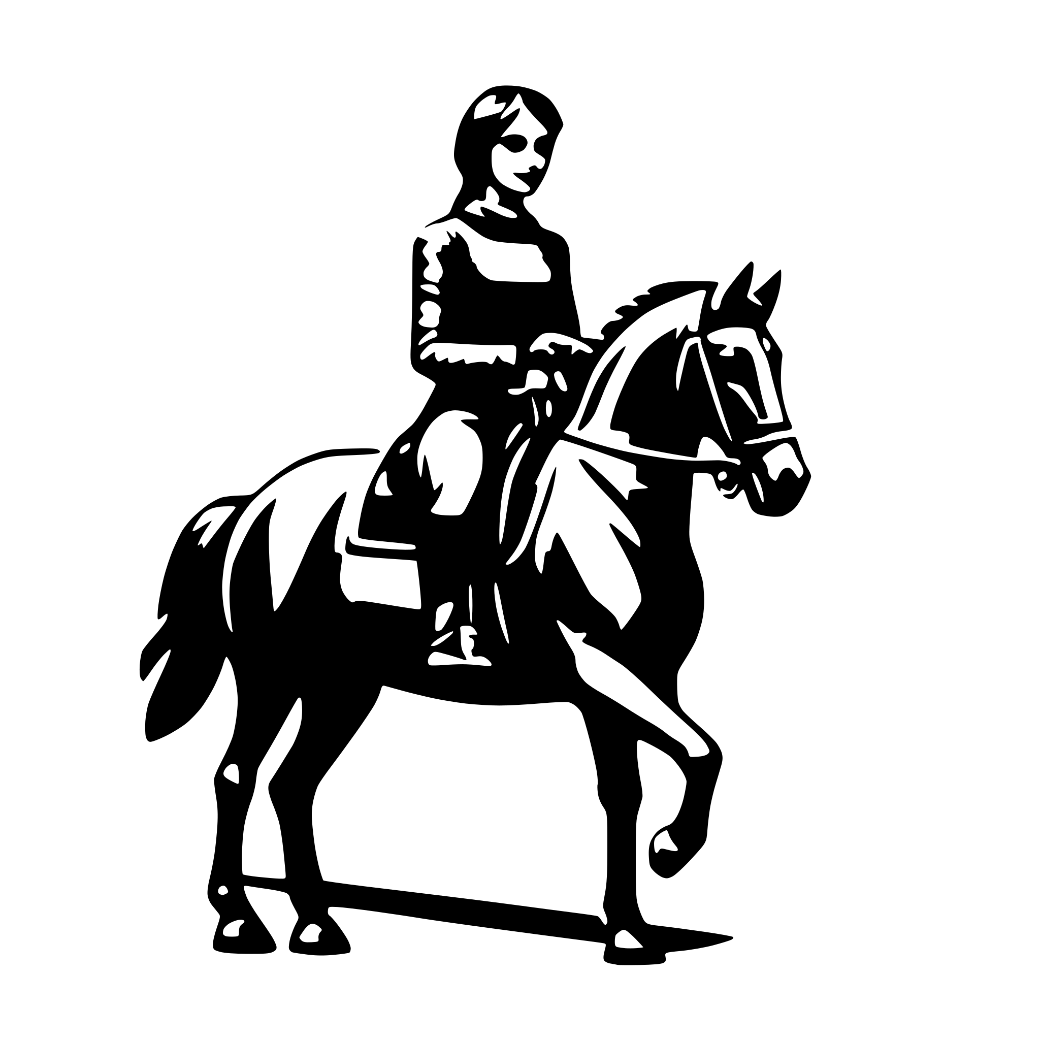 AI-generated SVG of 'Equestrian membership card'