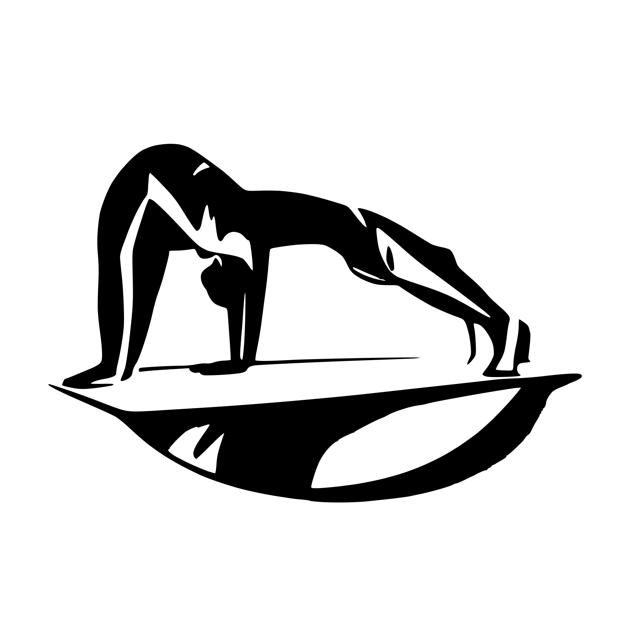 AI-generated SVG of a downward dog yoga pose for app