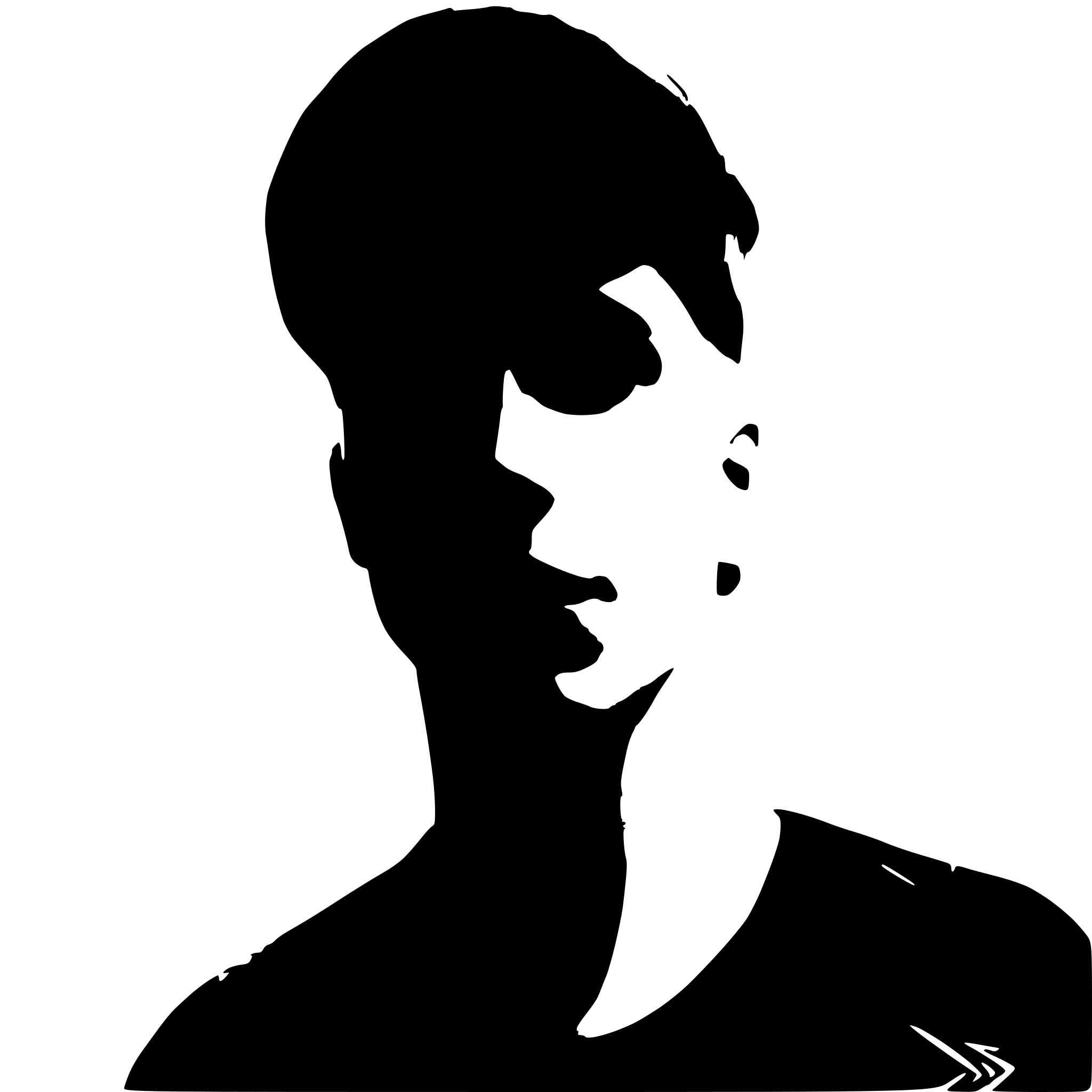 AI-generated SVG of a a man