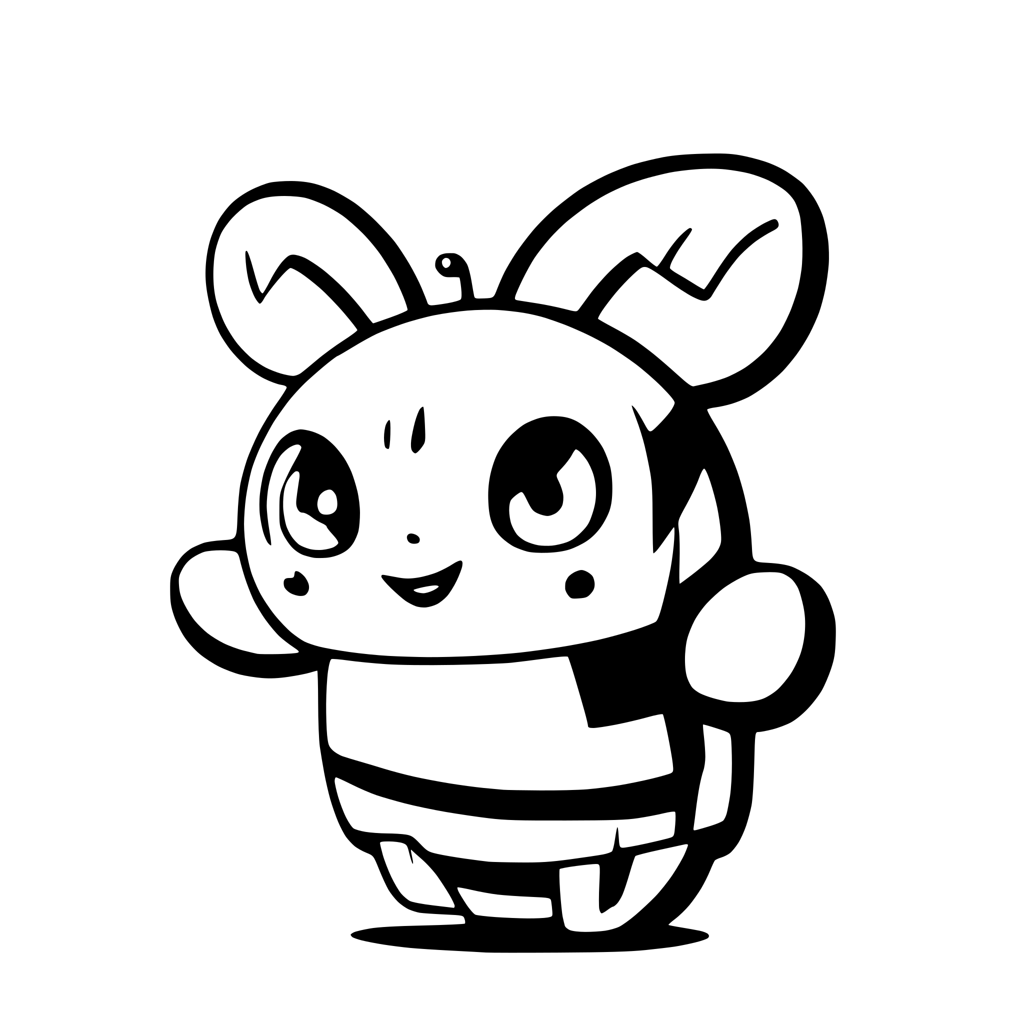 AI-generated SVG of a cute bee