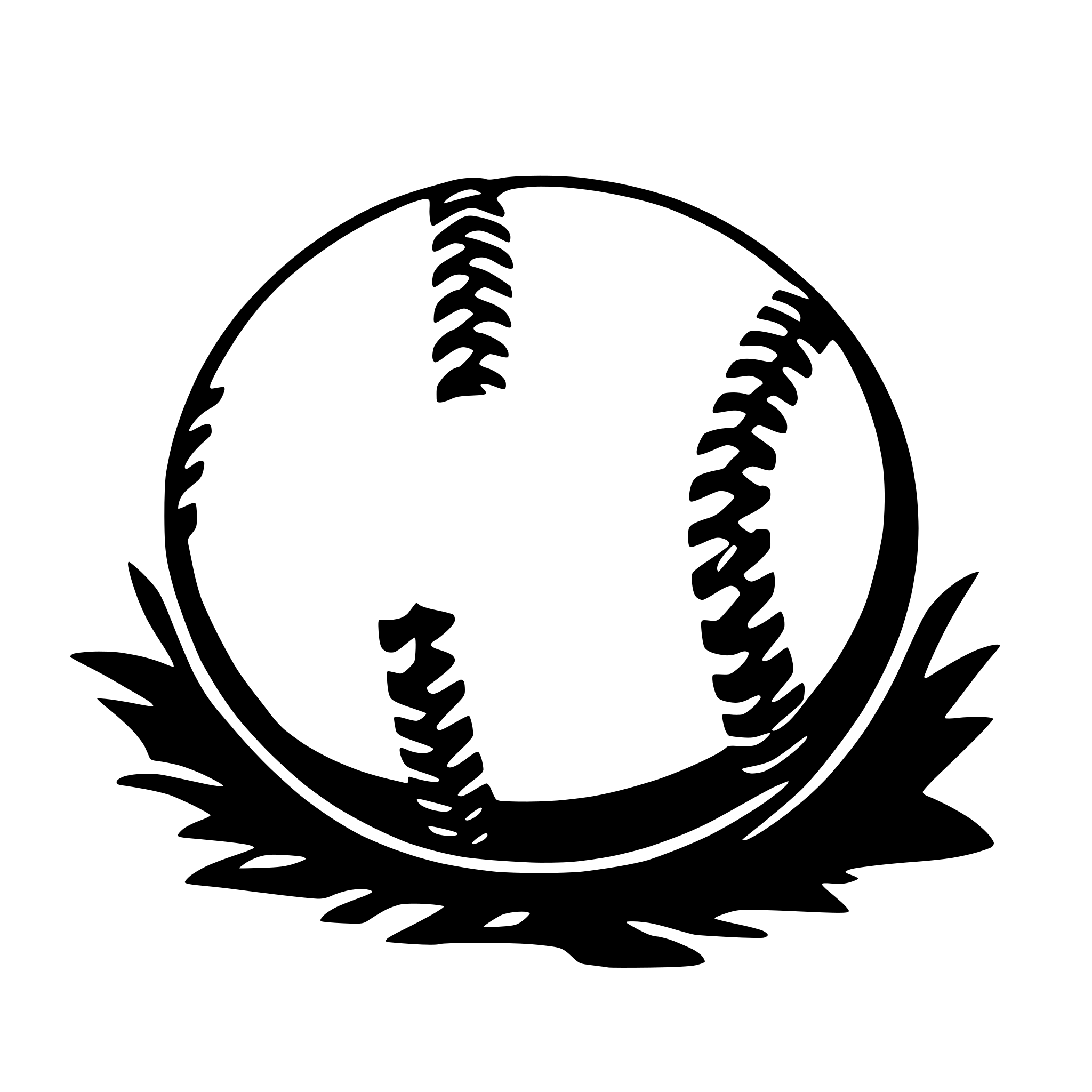 AI-generated SVG of 'Softball'