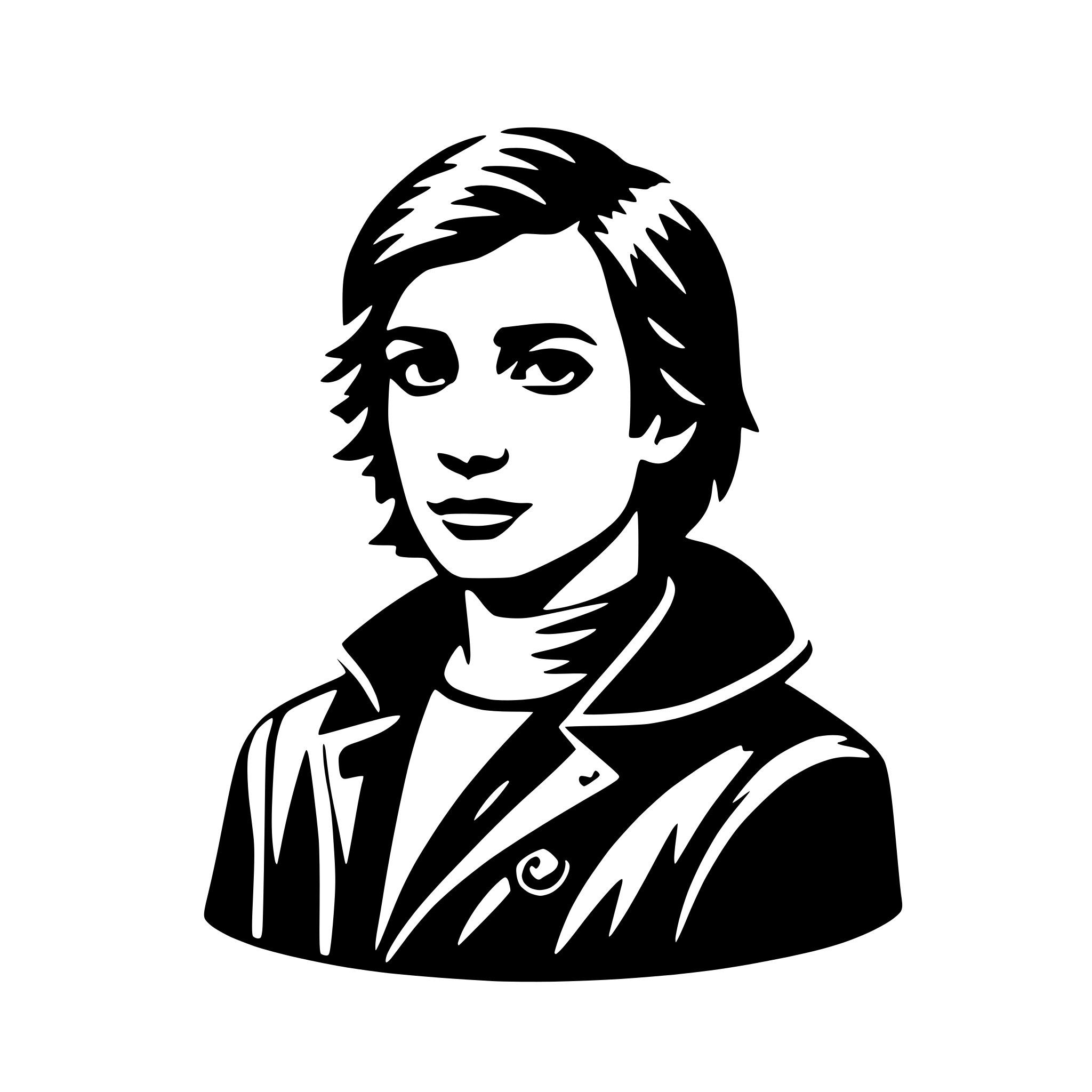 AI-generated SVG of a person