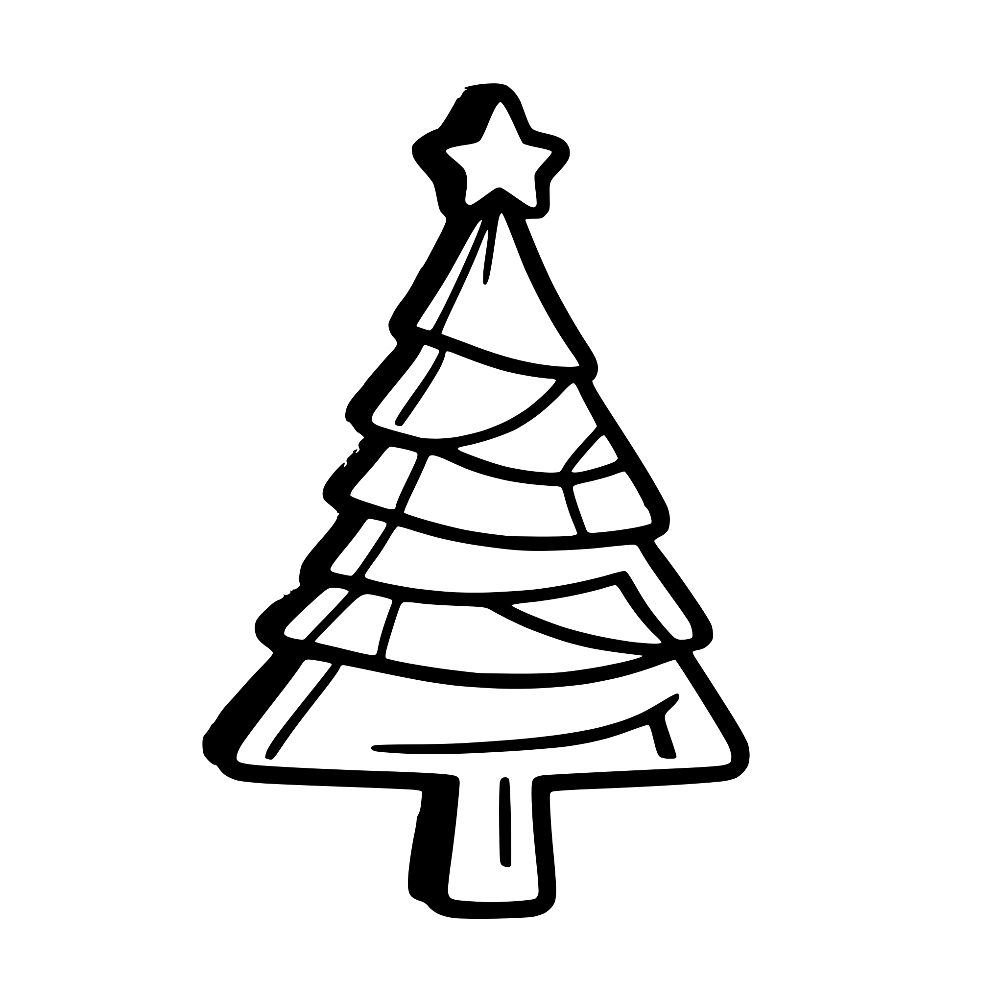AI-generated SVG of 'christmas tree outer contour'