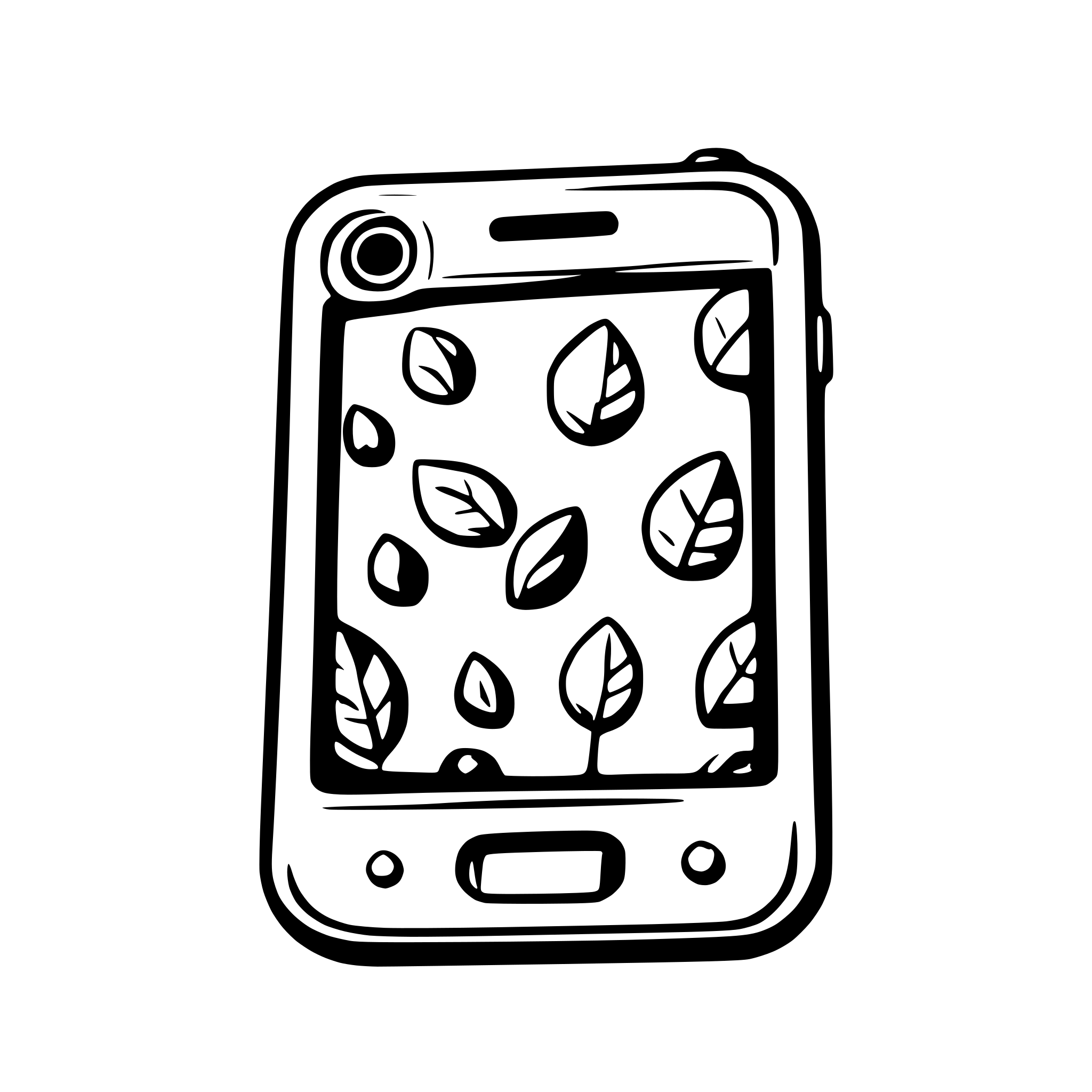 AI-generated SVG of a make image of a phone icon app