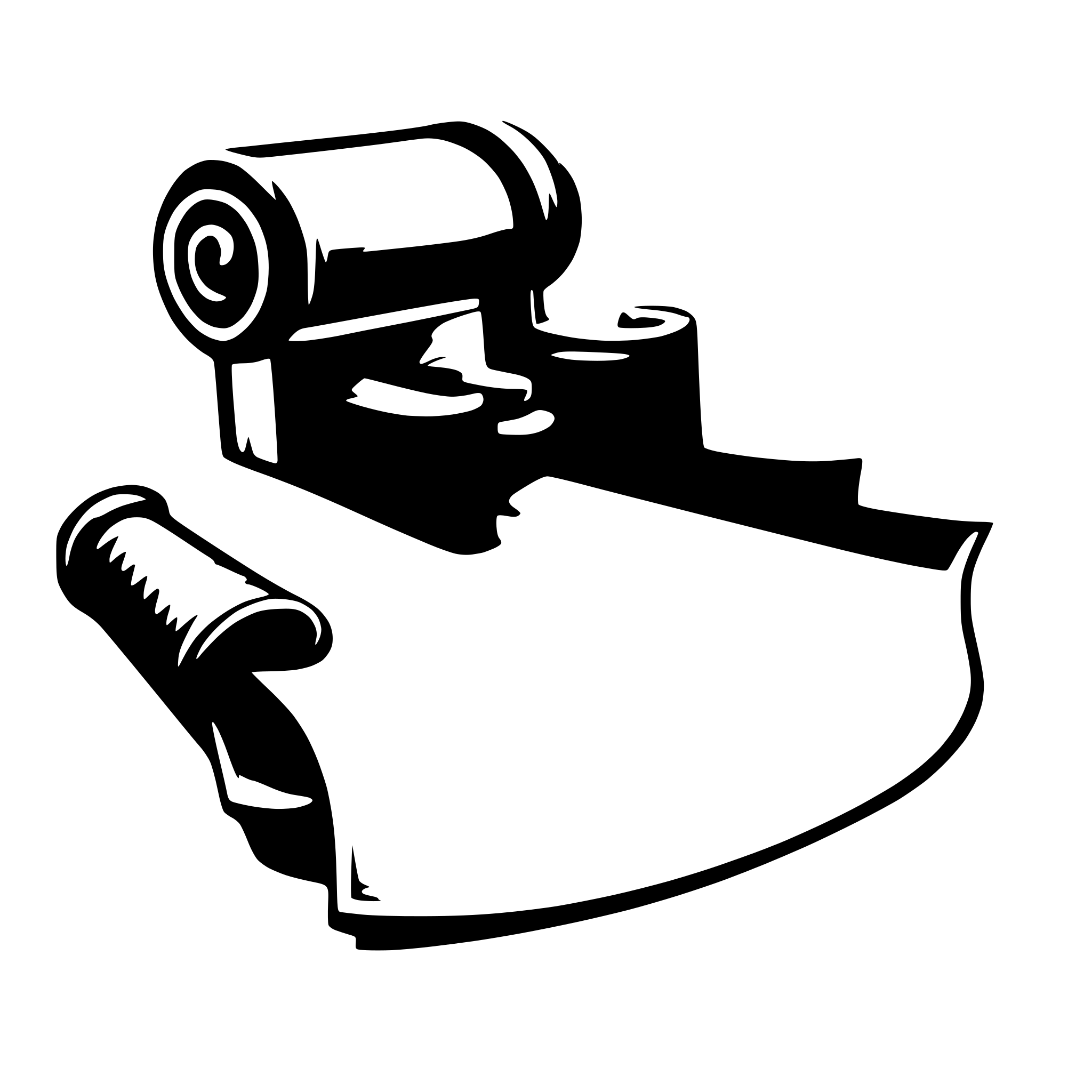AI-generated SVG of a a scroll partially open