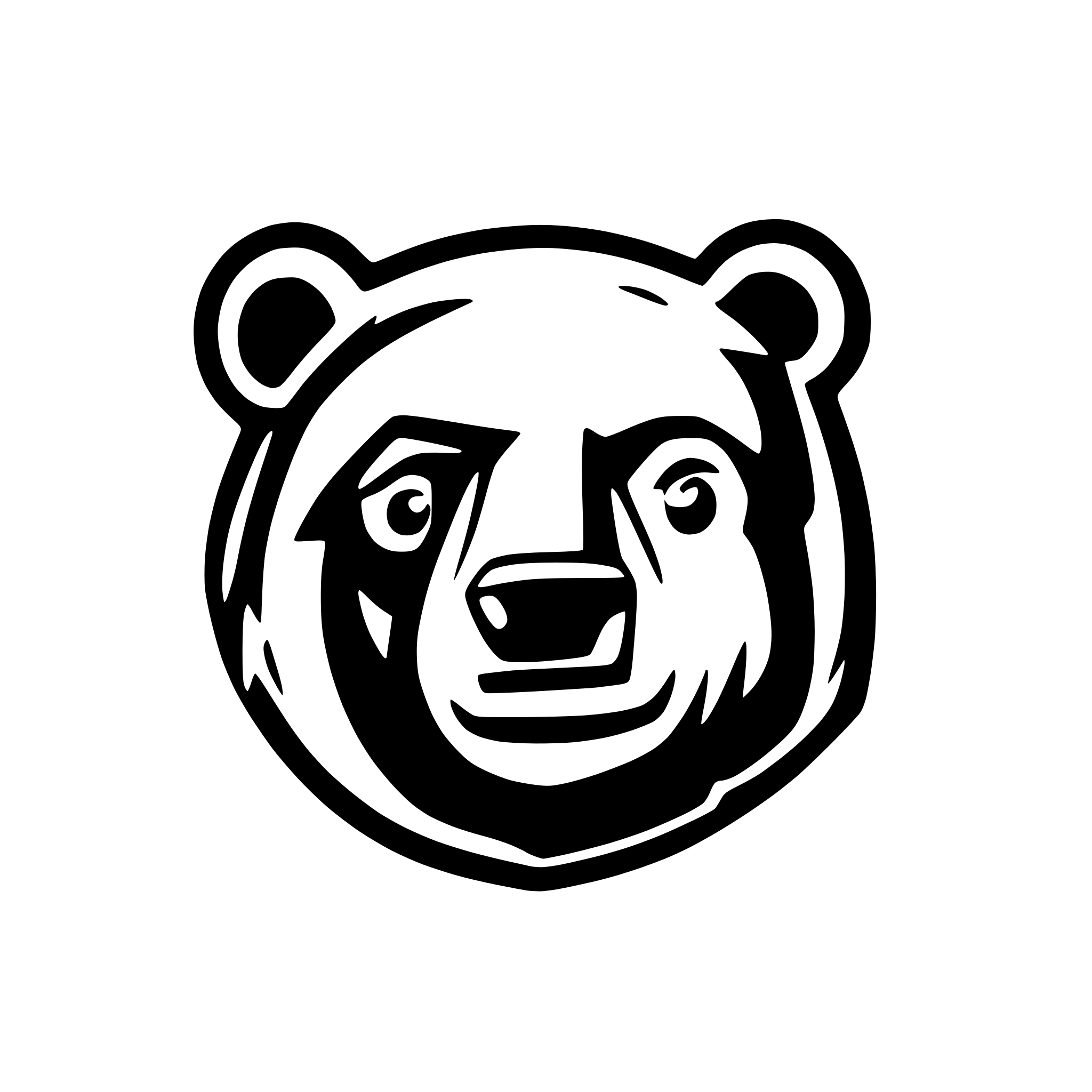 AI-generated SVG of a Grizzly bear head