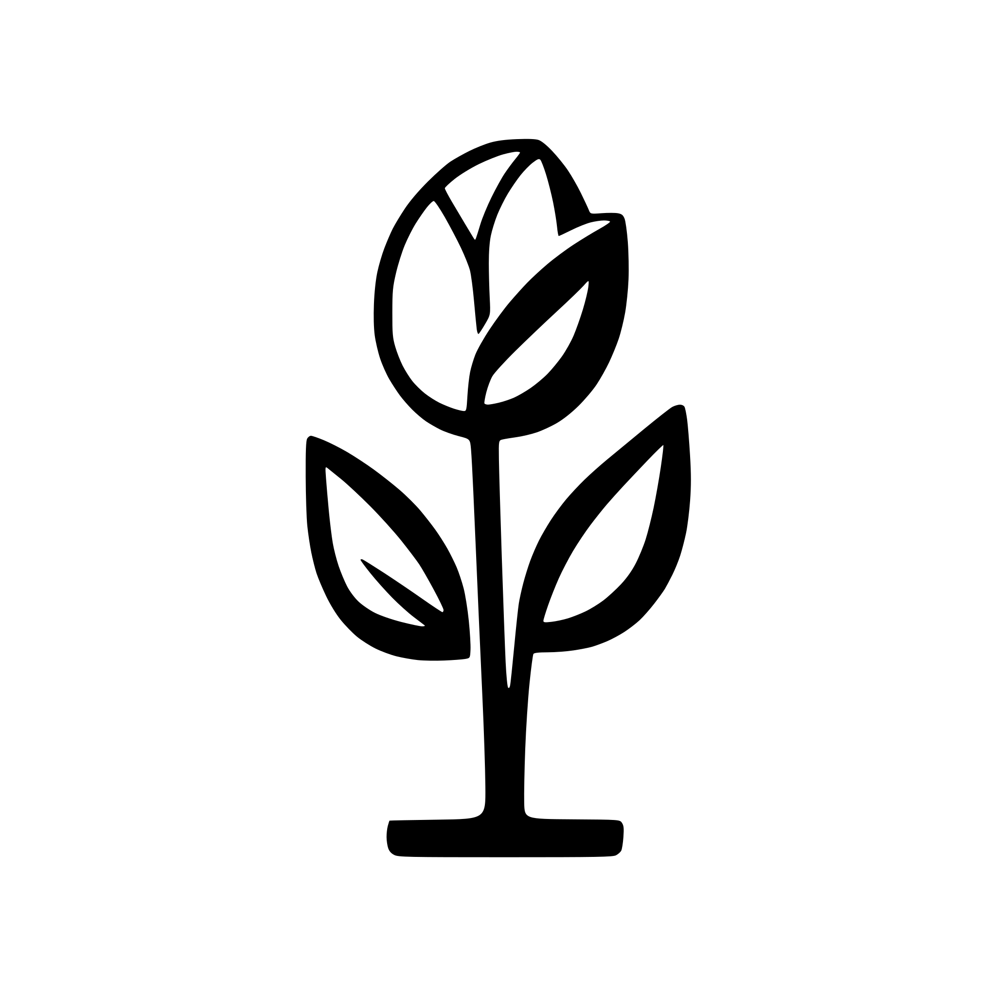 AI-generated SVG of a tulip icon