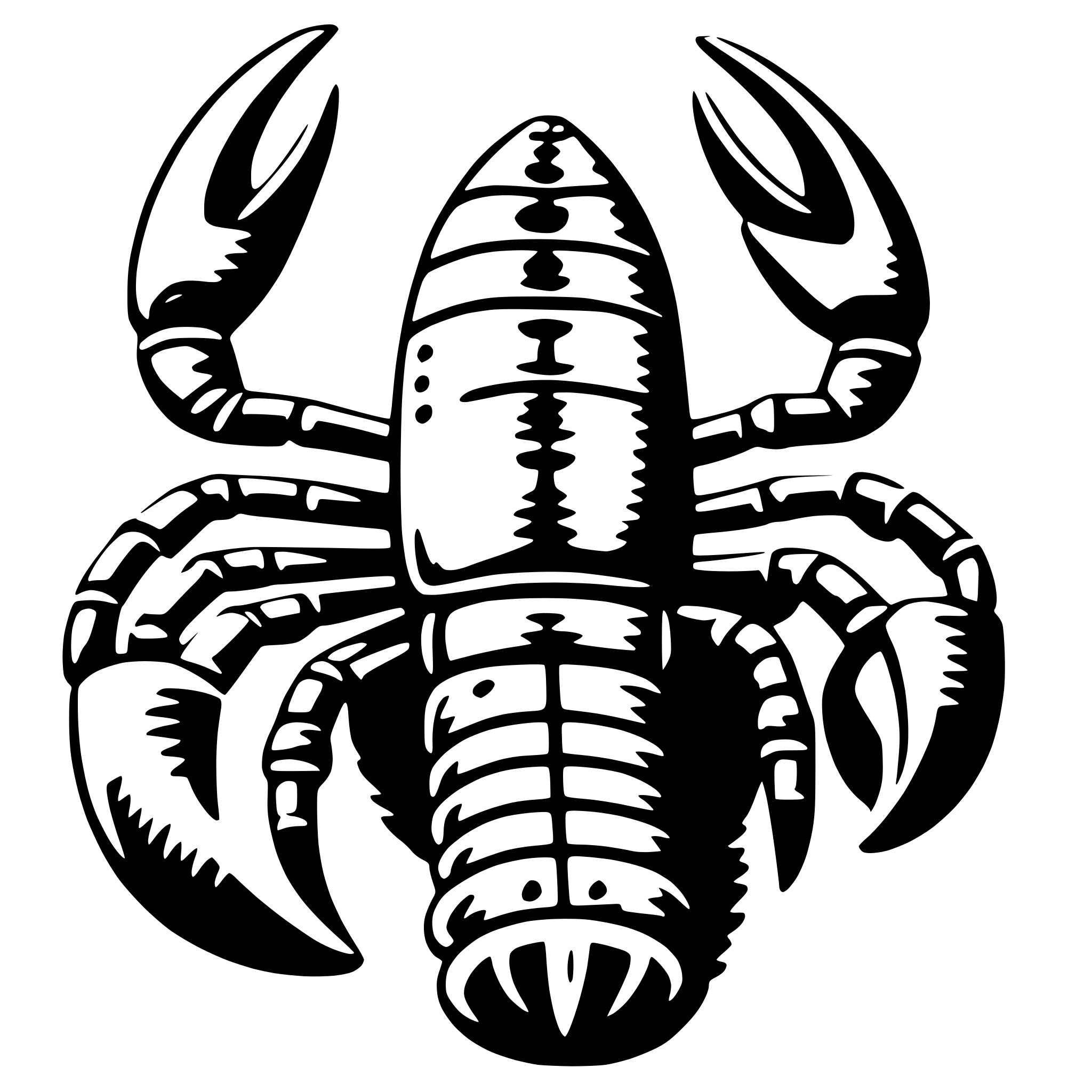 AI-generated SVG of 'lobster'