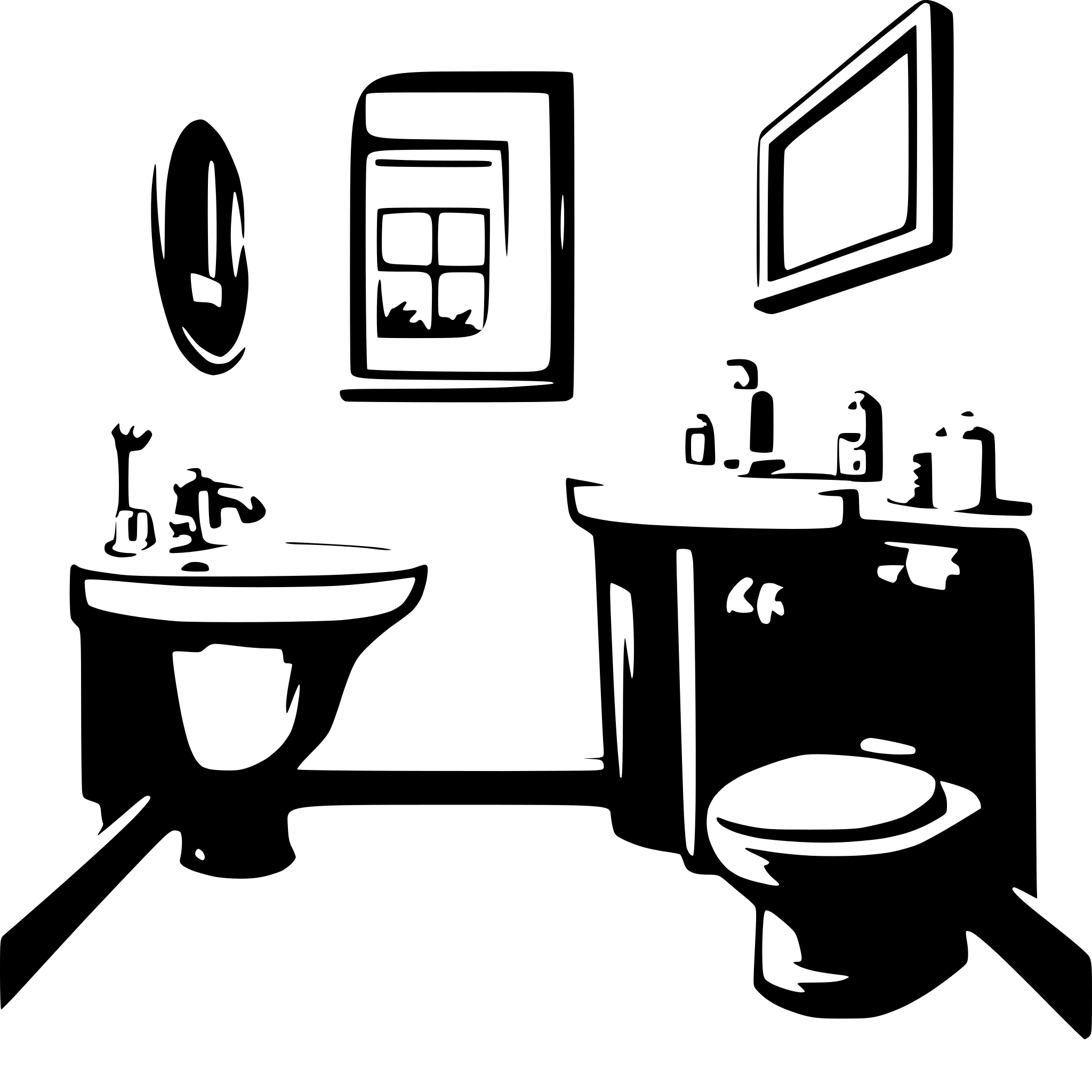 AI-generated SVG of 'bathroom'