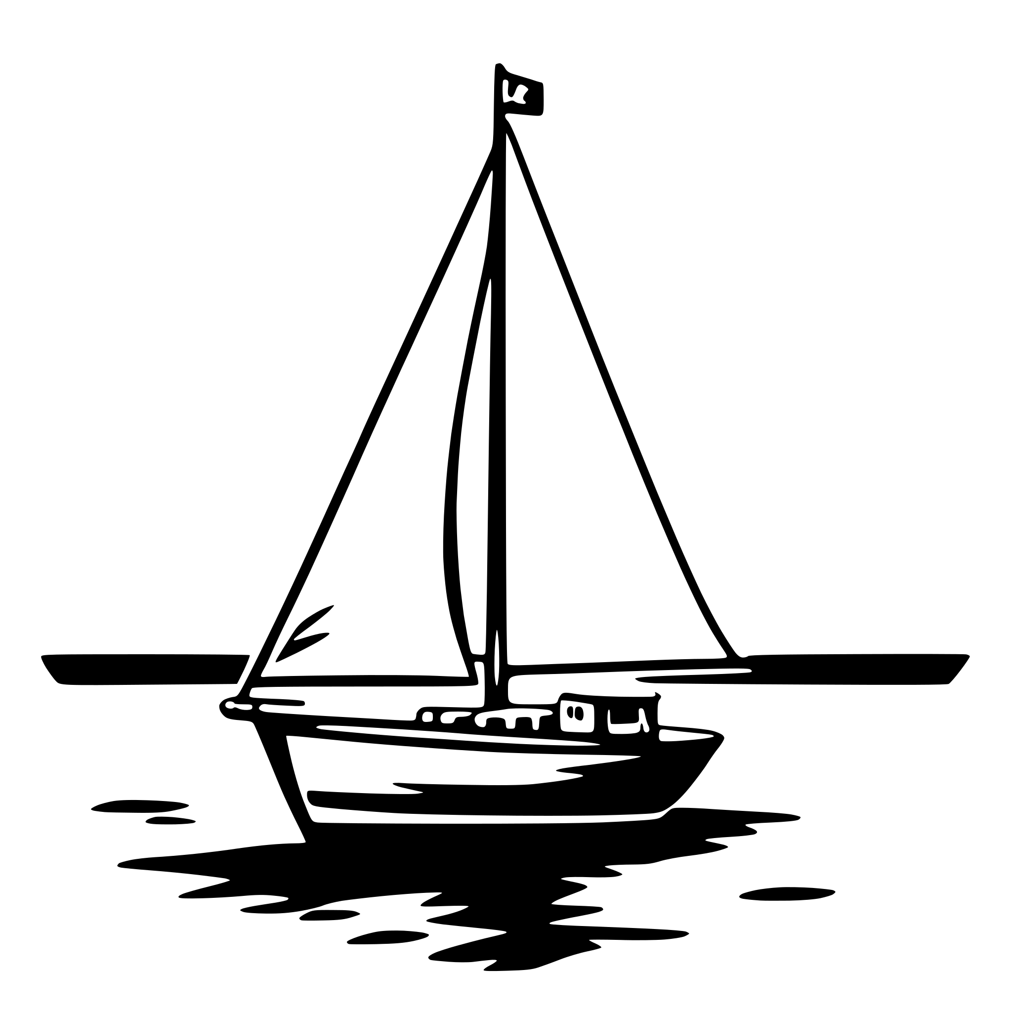 AI-generated SVG of 'sailboat'