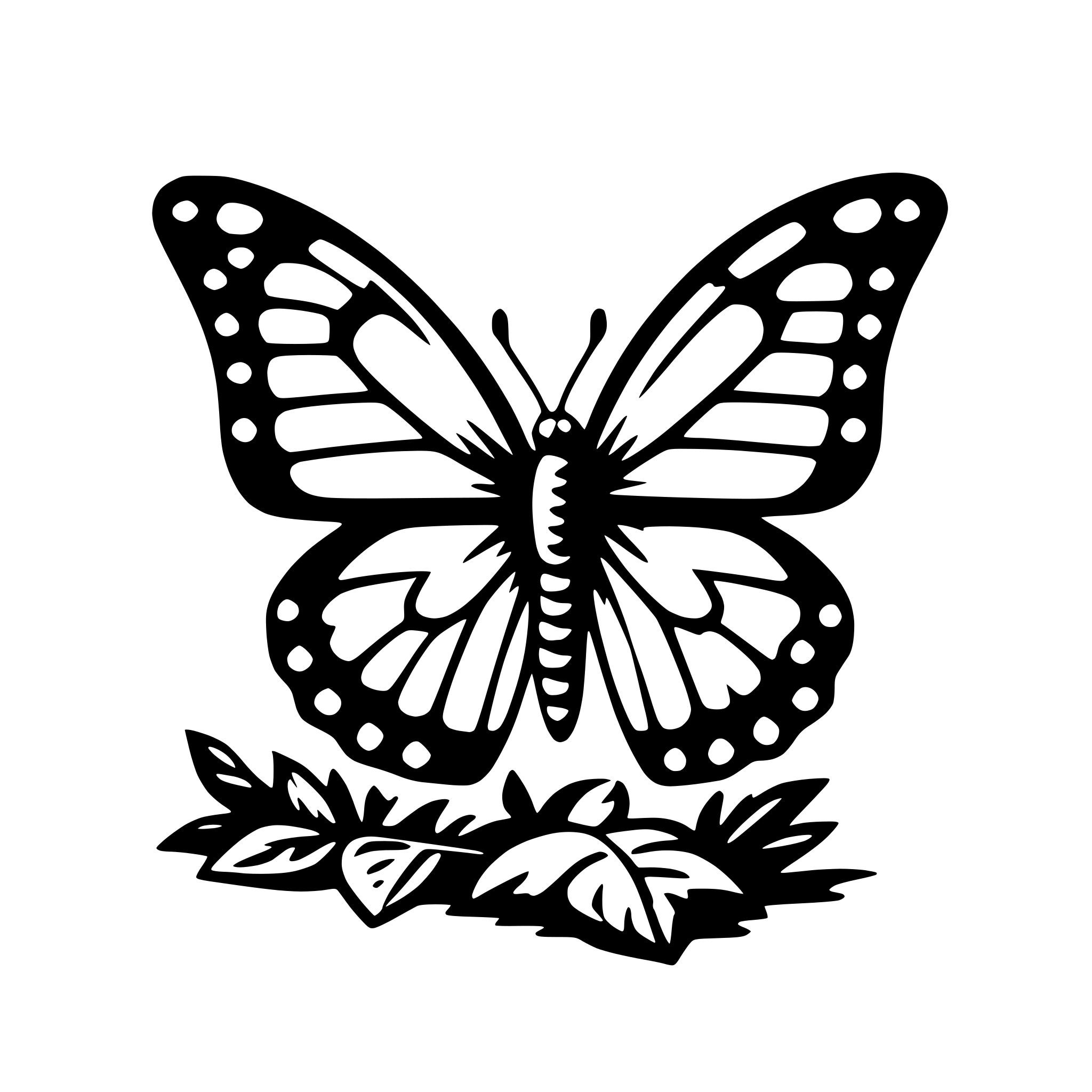 AI-generated SVG of a butterfly