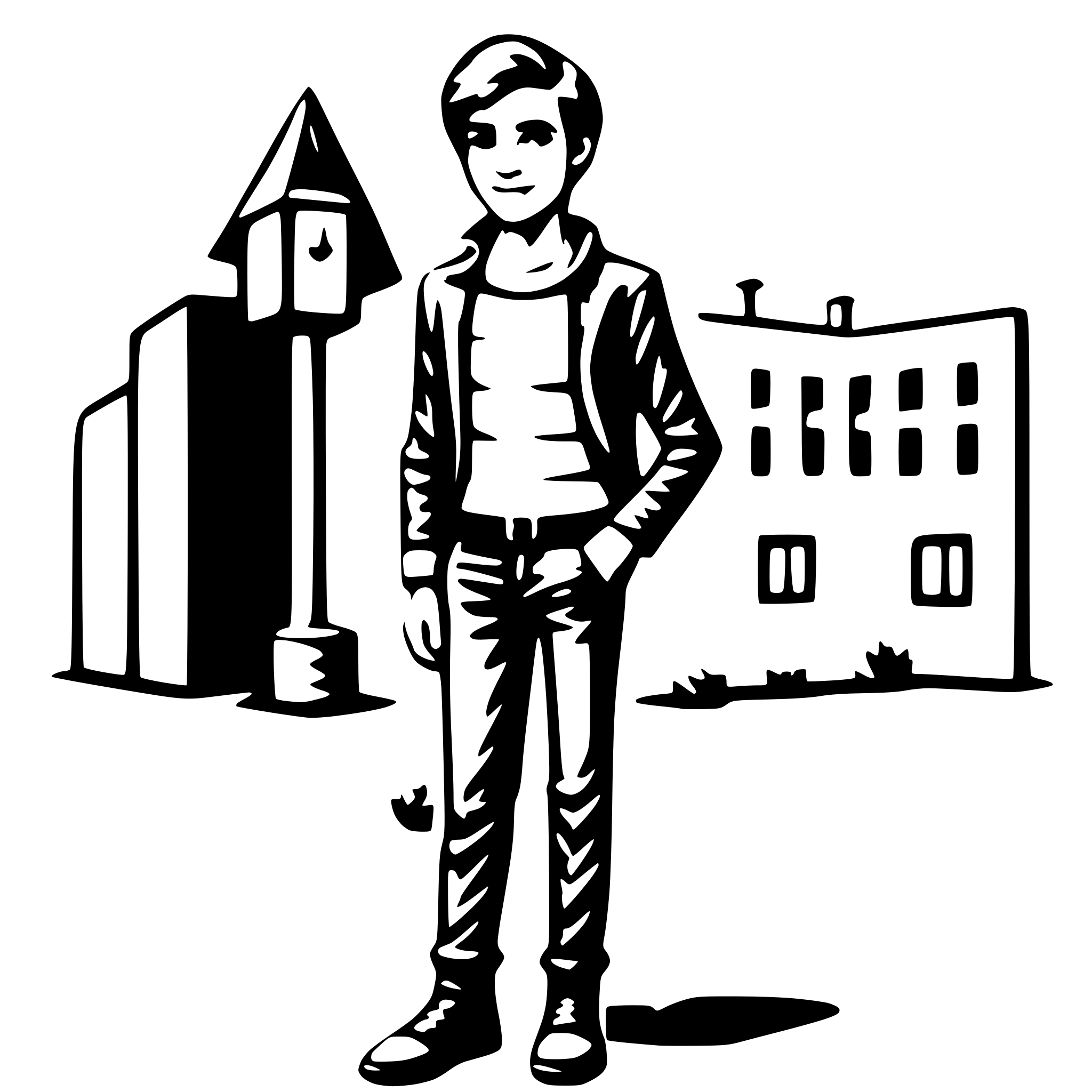 AI-generated SVG of a cute young guy