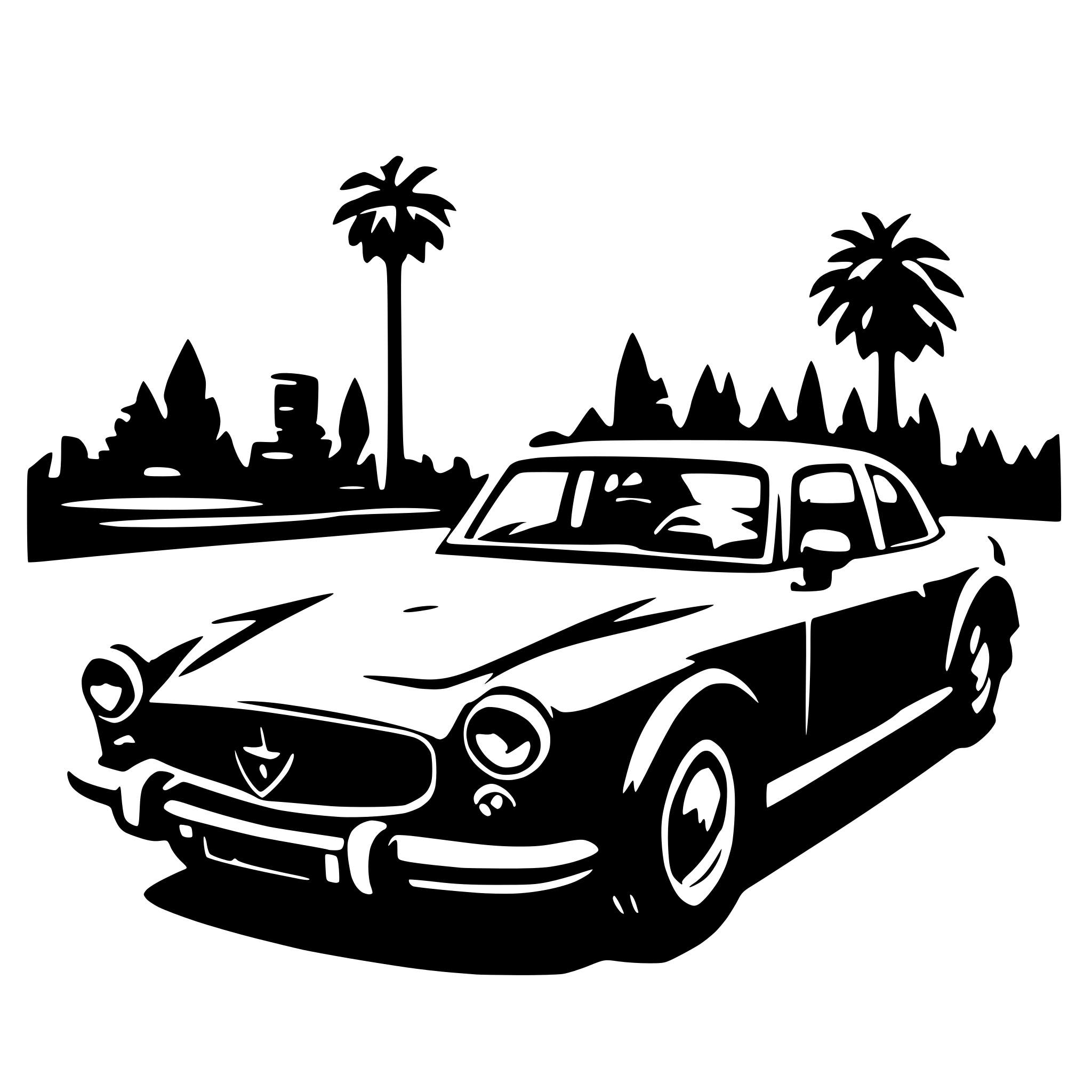 AI-generated SVG of a luxury car