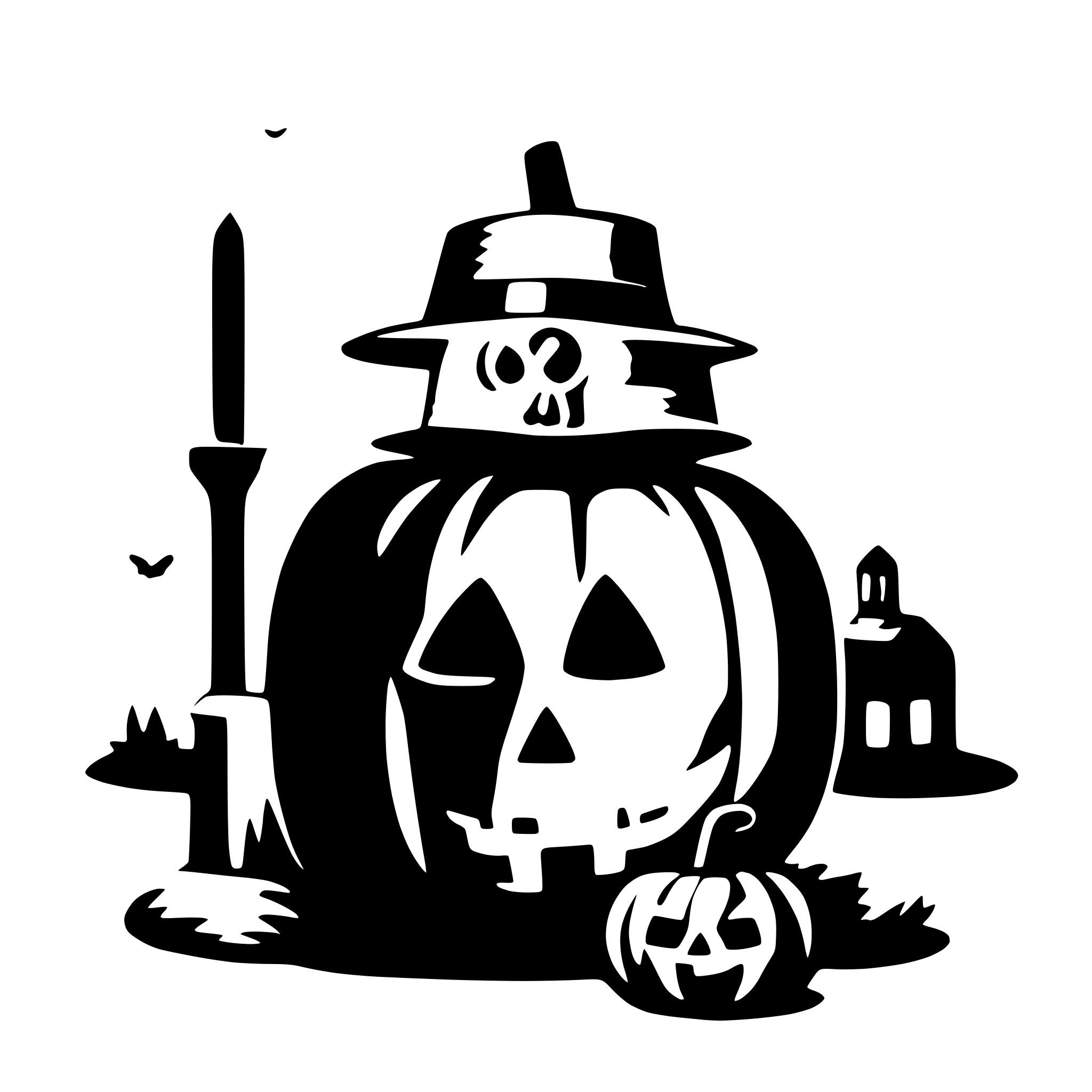 AI-generated SVG of a halloween