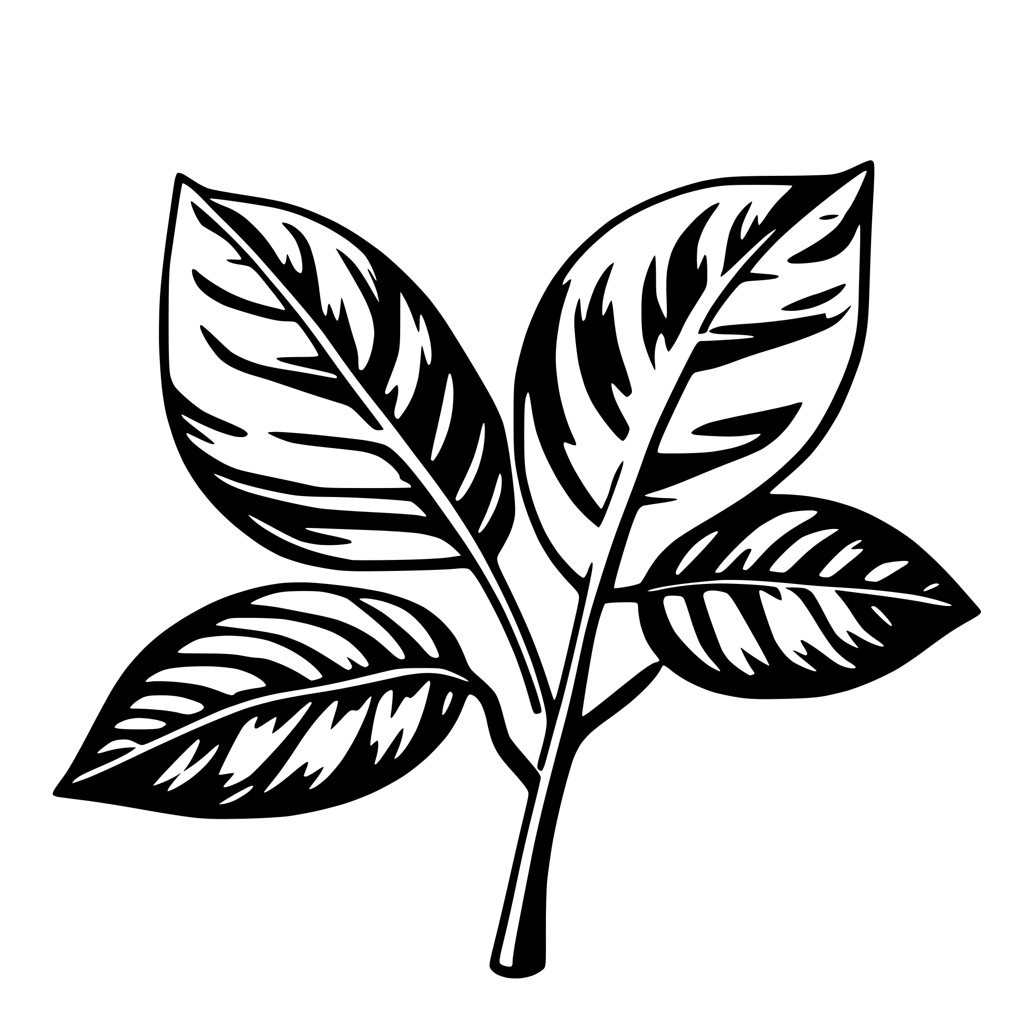 AI-generated SVG of 'leaf'