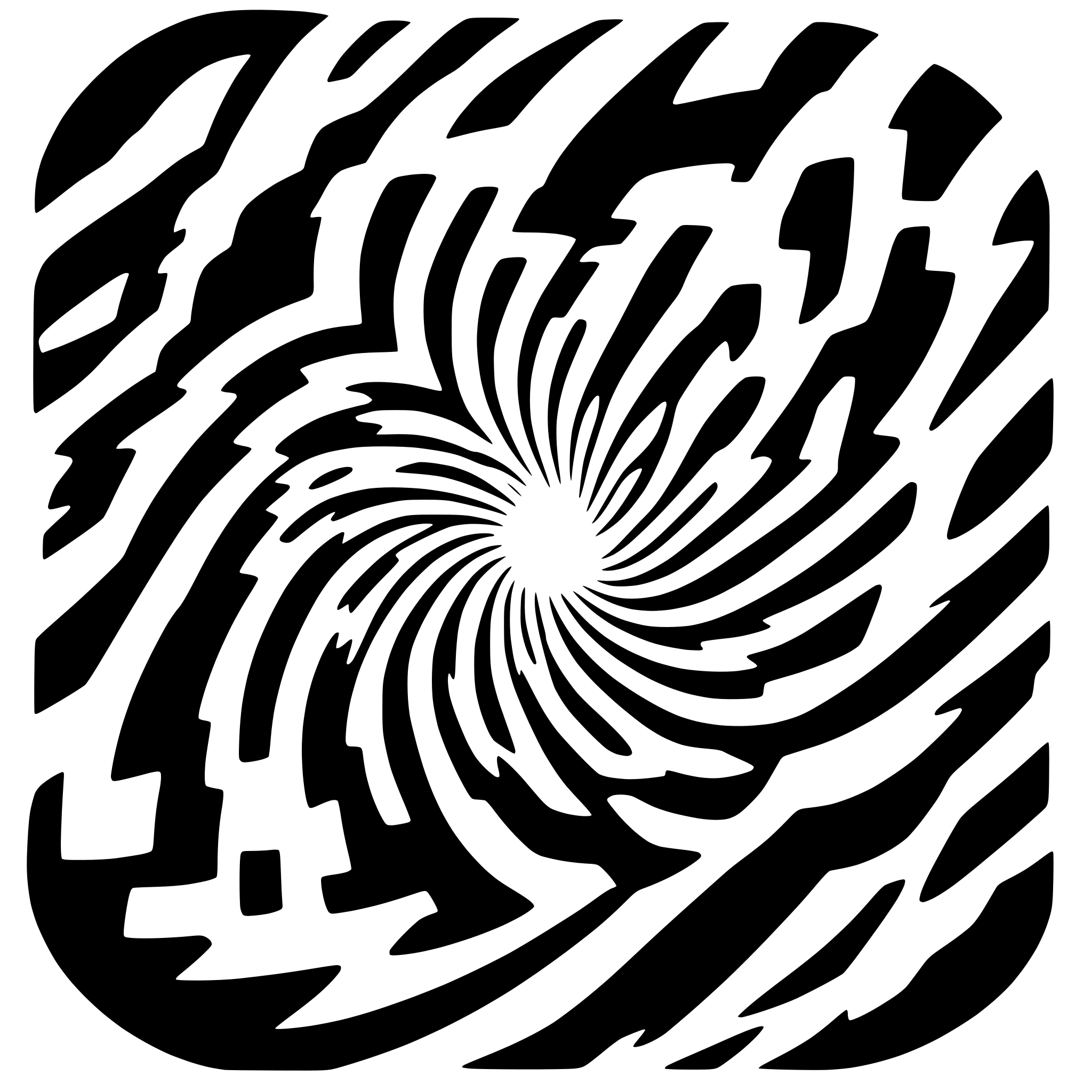 AI-generated SVG of a vortex swirl